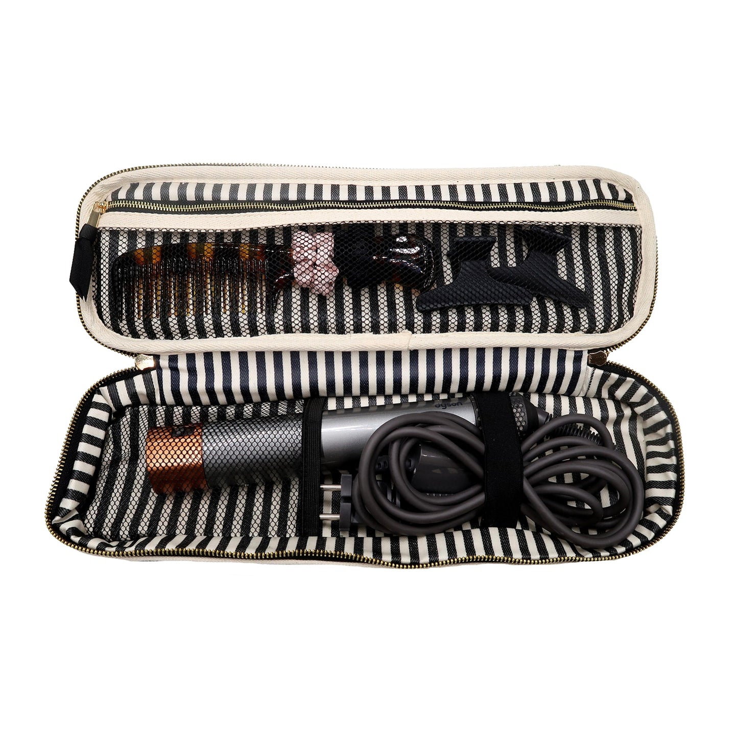 Double Hair Tools Travel Case, Cream - Concordia Style Boutique