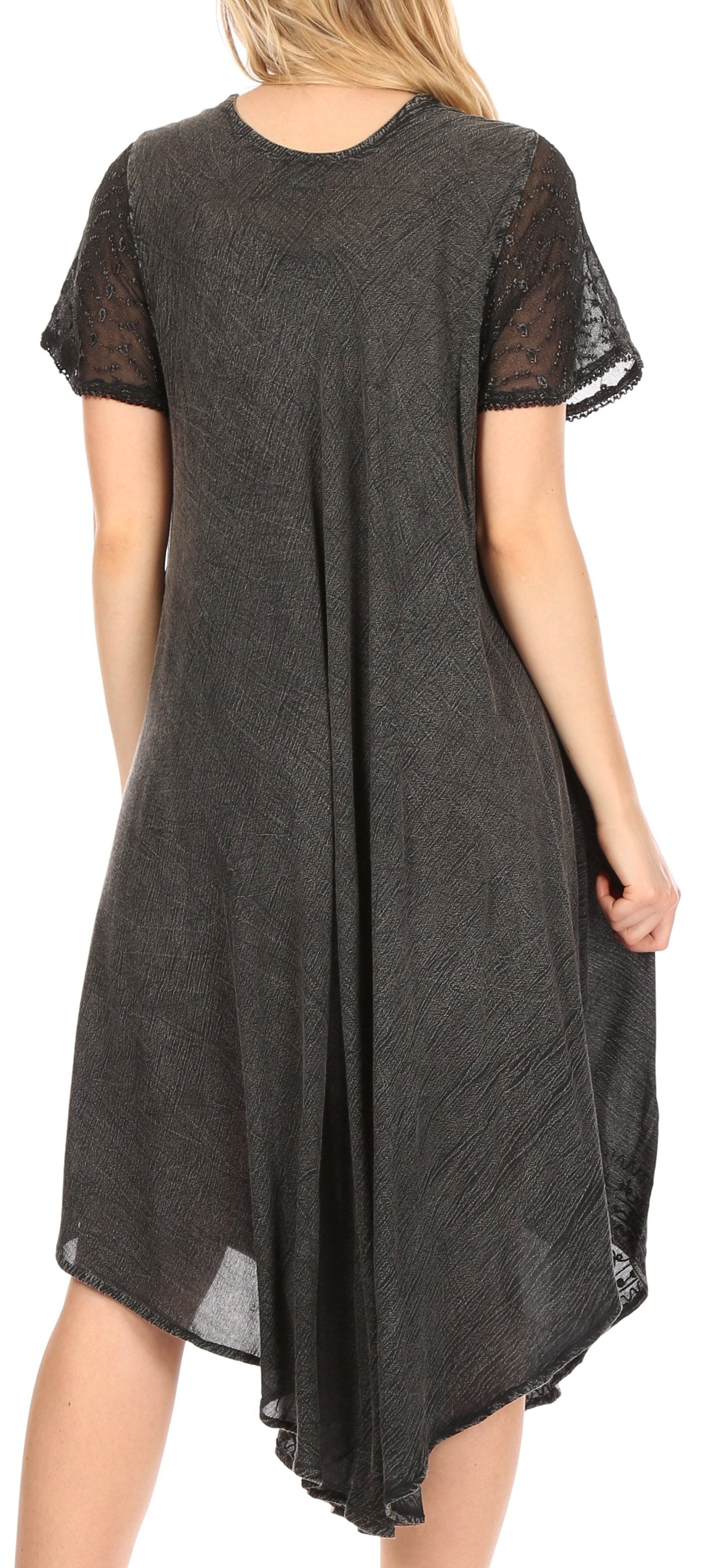 Sakkas Everyday Essentials Cap Sleeve Caftan Dress / Cover Up - Concordia Style Boutique