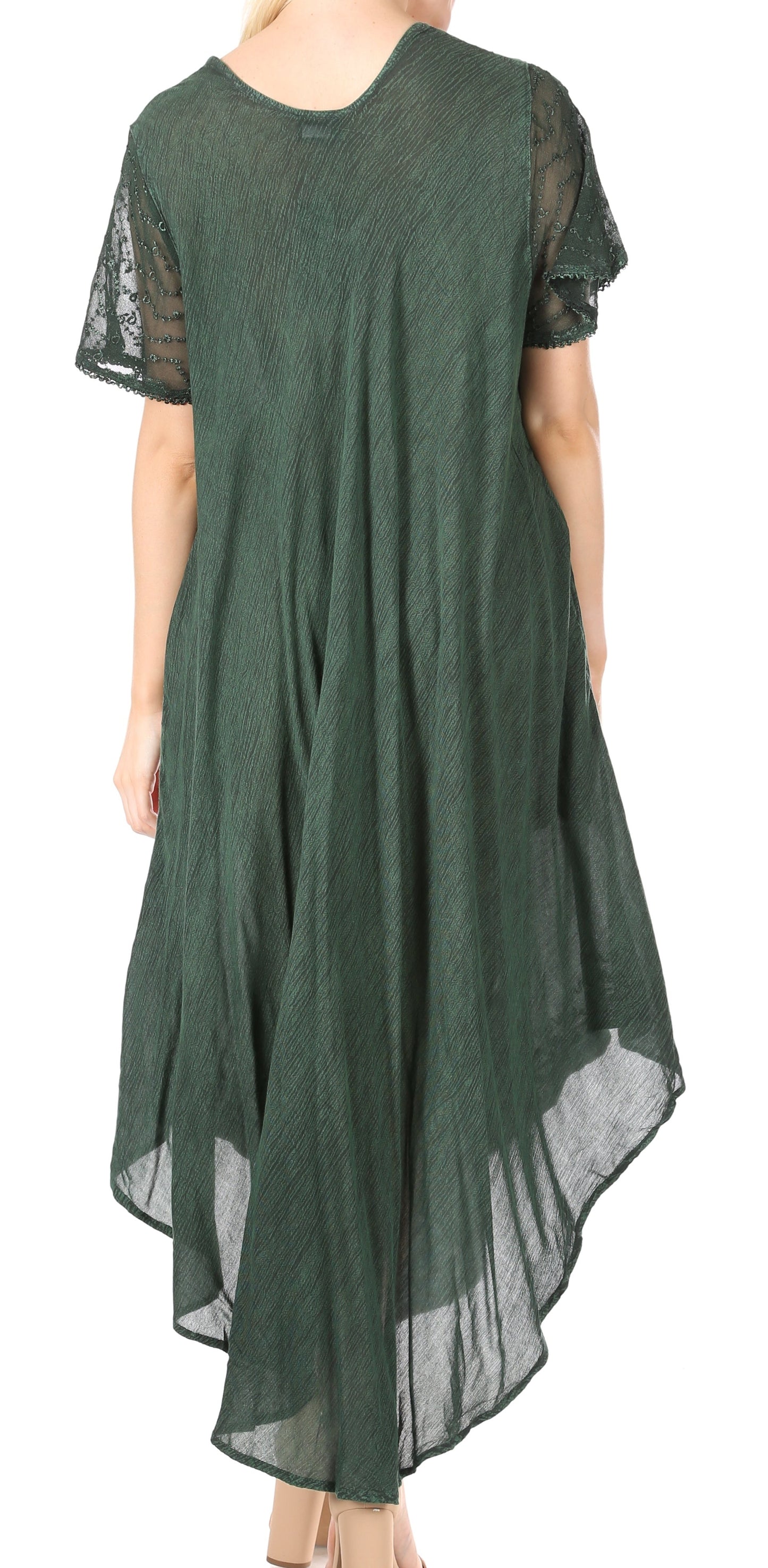 Sakkas Everyday Essentials Cap Sleeve Caftan Dress / Cover Up - Concordia Style Boutique