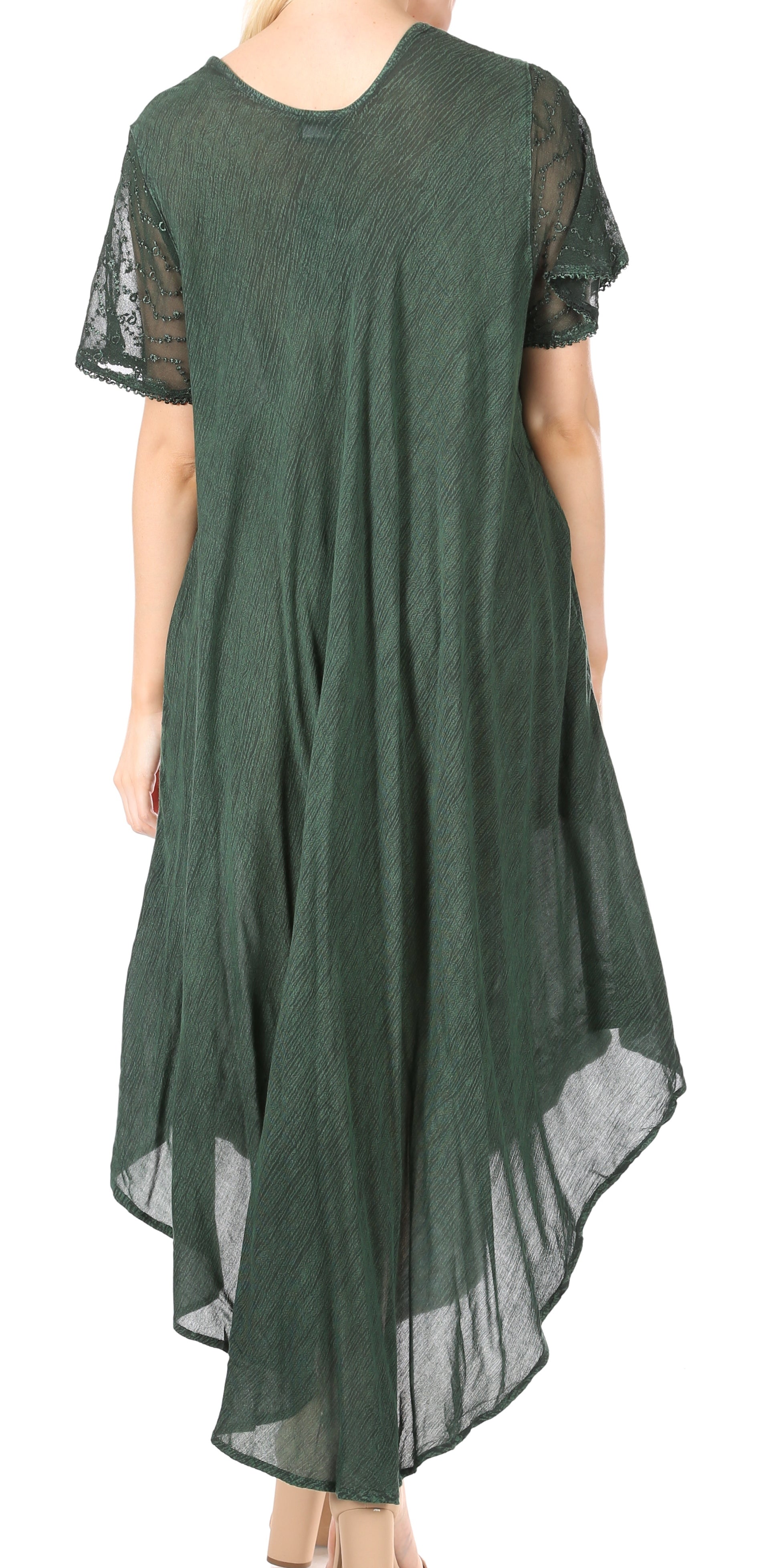 Sakkas Everyday Essentials Cap Sleeve Caftan Dress / Cover Up - Concordia Style Boutique