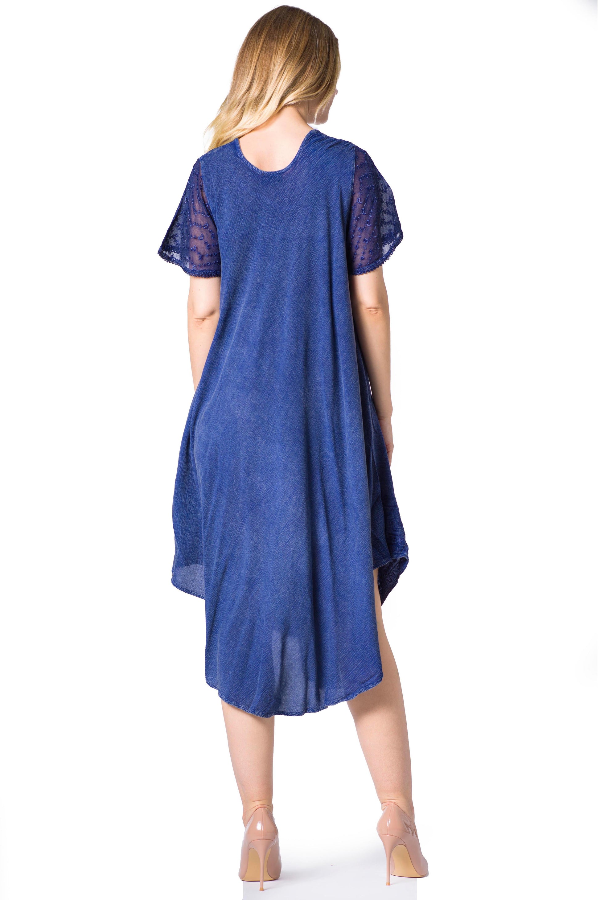 Sakkas Everyday Essentials Cap Sleeve Caftan Dress / Cover Up - Concordia Style Boutique