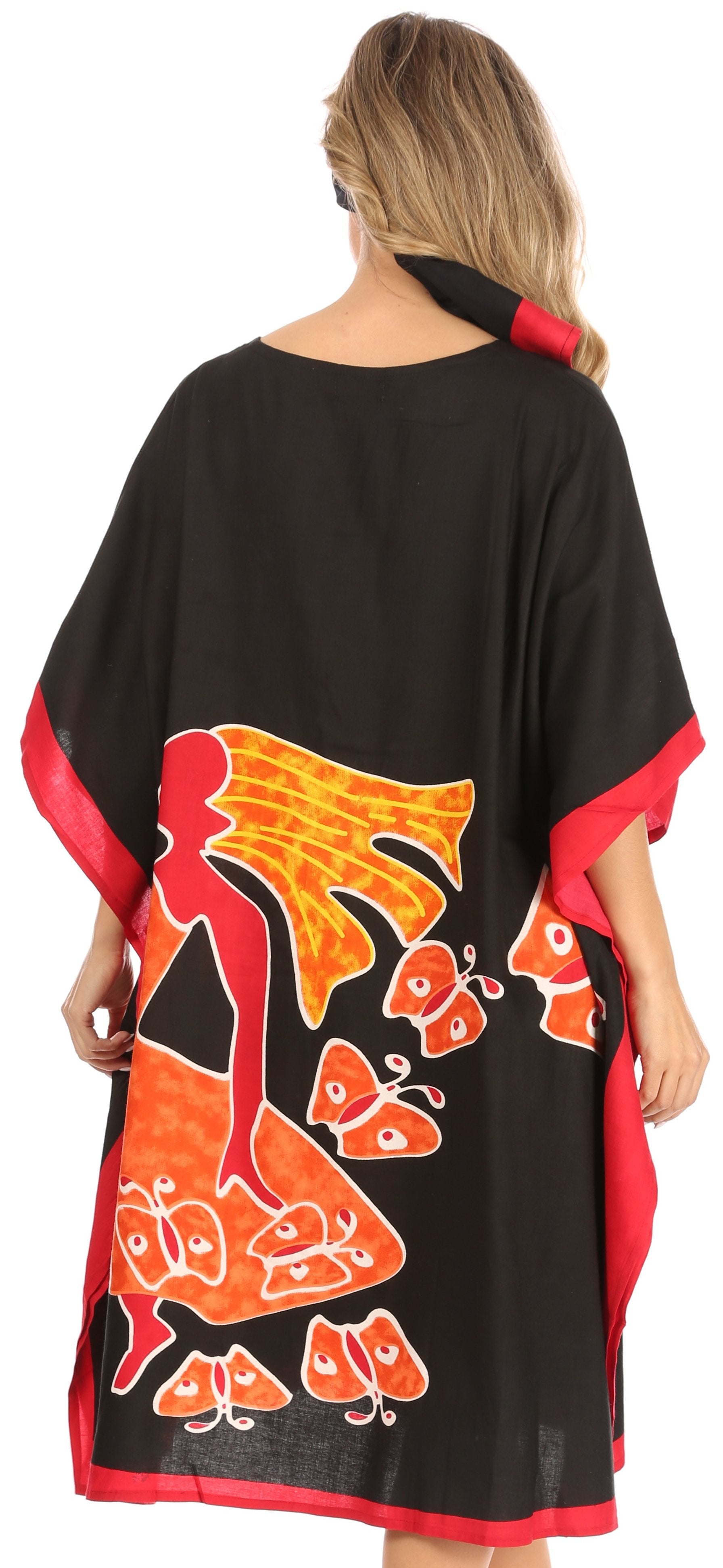Sakkas Trina Women's Casual Loose Beach Poncho Caftan Dress Cover-up Many Print - Concordia Style Boutique