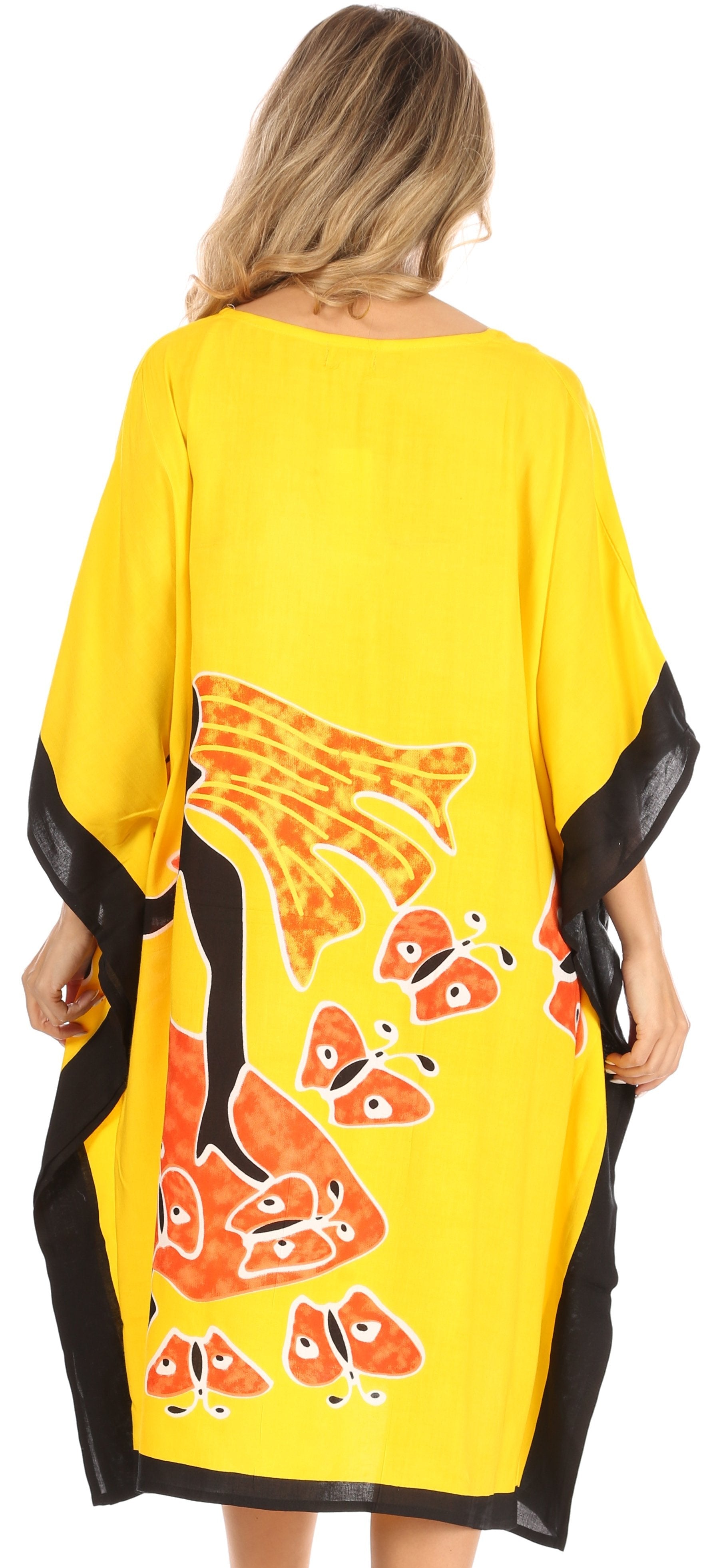 Sakkas Trina Women's Casual Loose Beach Poncho Caftan Dress Cover-up Many Print - Concordia Style Boutique