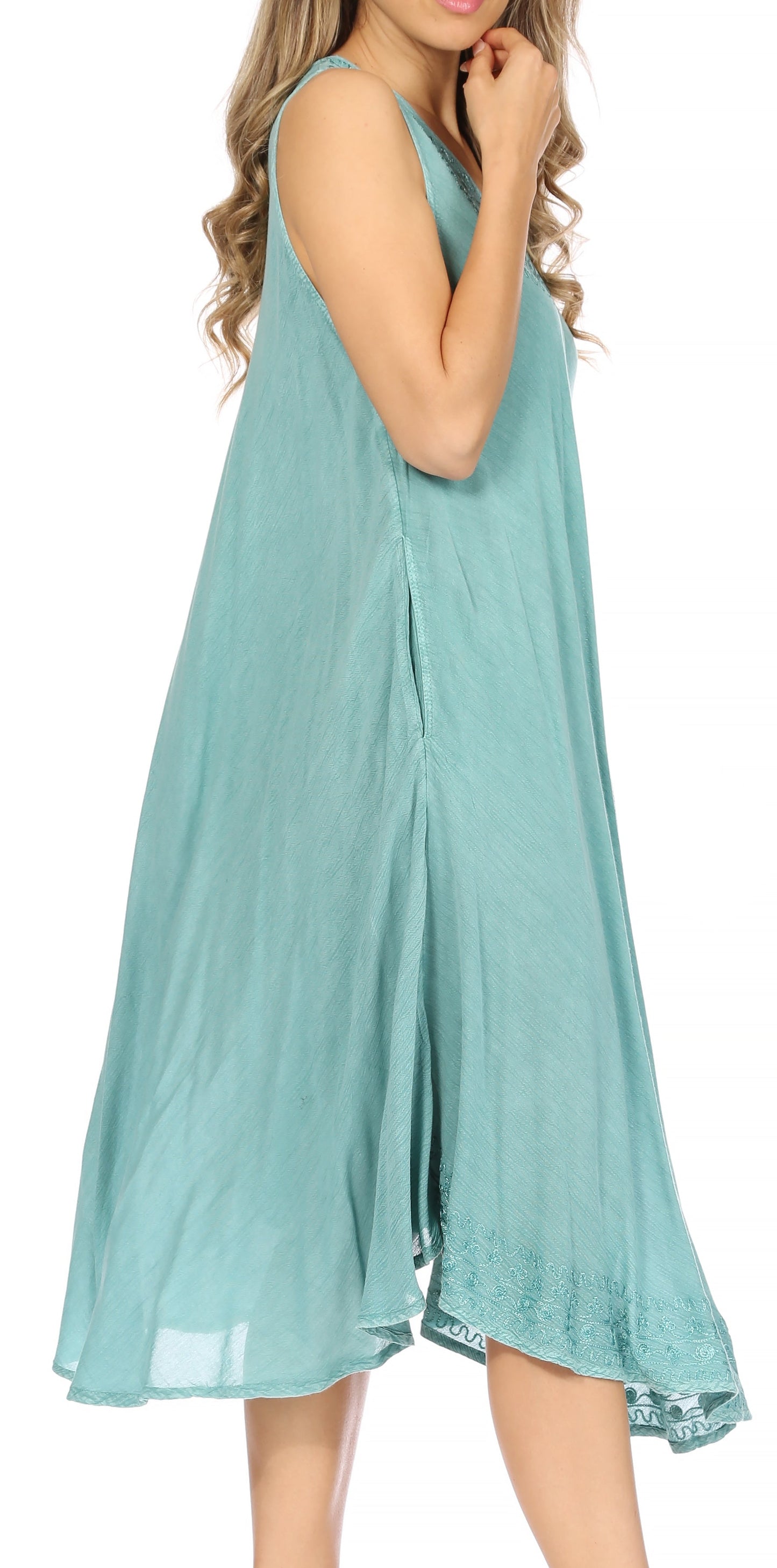 Sakkas Everyday Essentials Caftan Tank Dress / Cover Up - Concordia Style Boutique