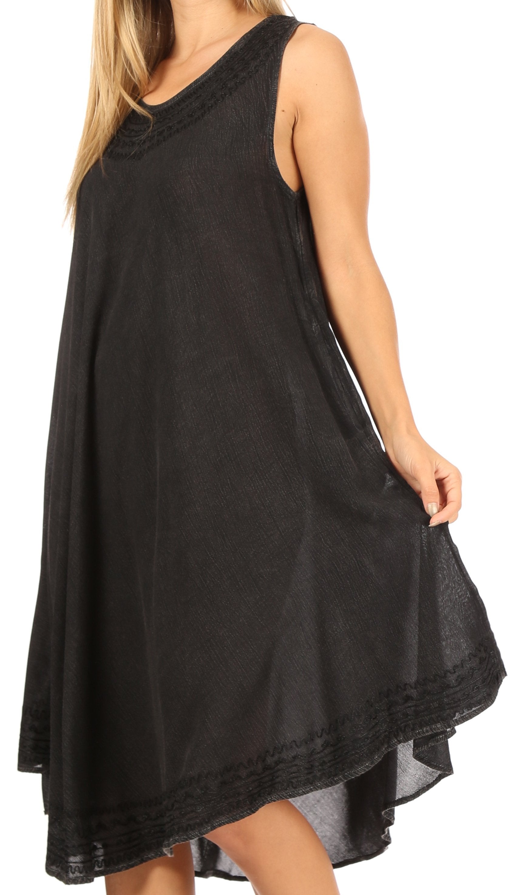 Sakkas Everyday Essentials Caftan Tank Dress / Cover Up - Concordia Style Boutique