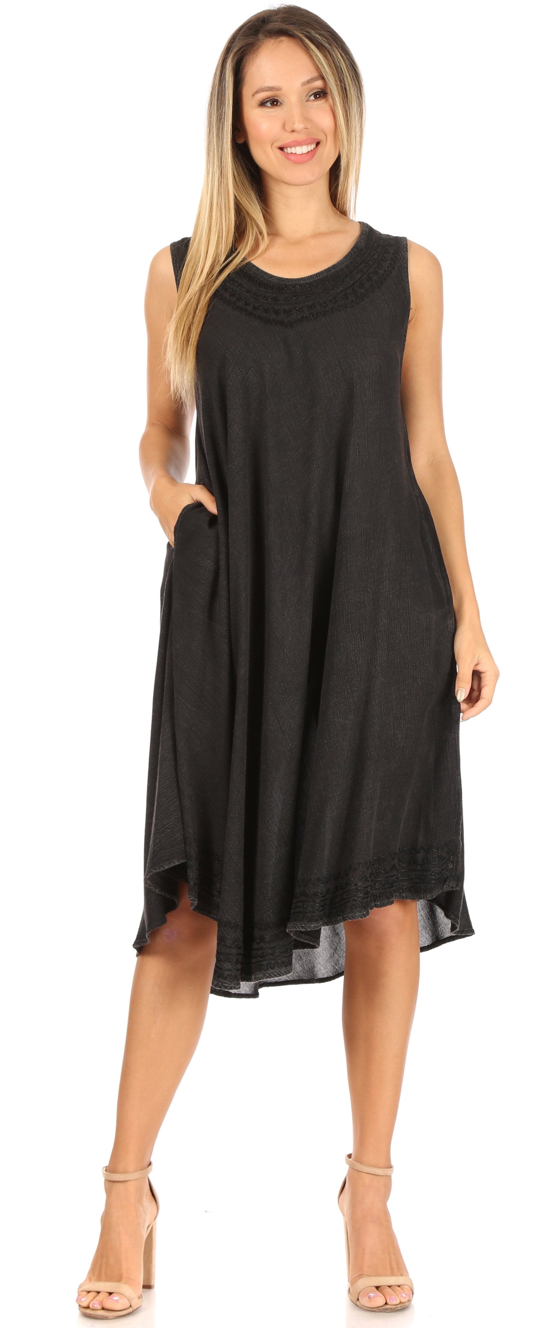 Sakkas Everyday Essentials Caftan Tank Dress / Cover Up - Concordia Style Boutique