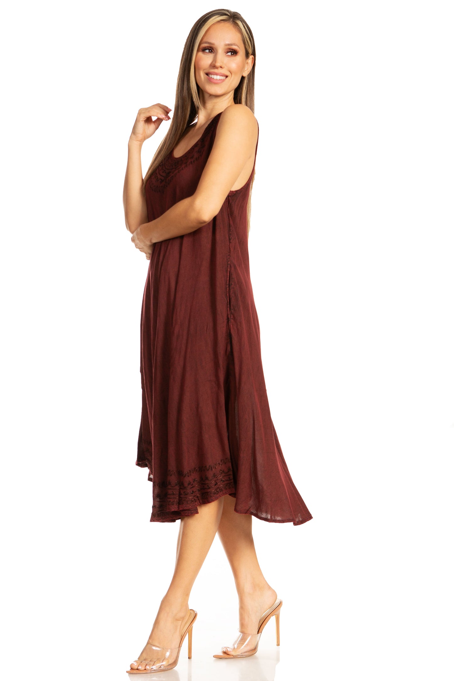 Sakkas Everyday Essentials Caftan Tank Dress / Cover Up - Concordia Style Boutique