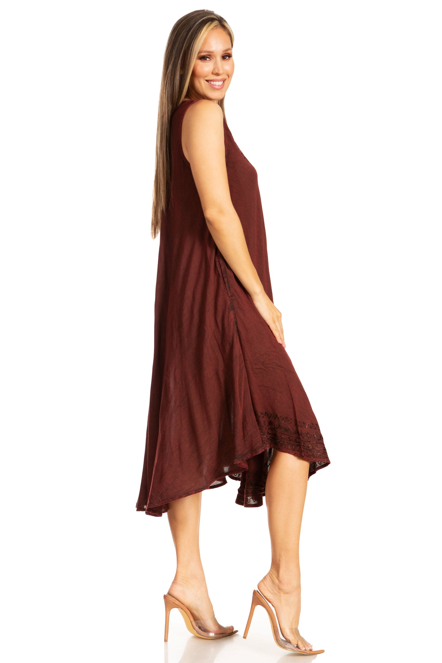 Sakkas Everyday Essentials Caftan Tank Dress / Cover Up - Concordia Style Boutique