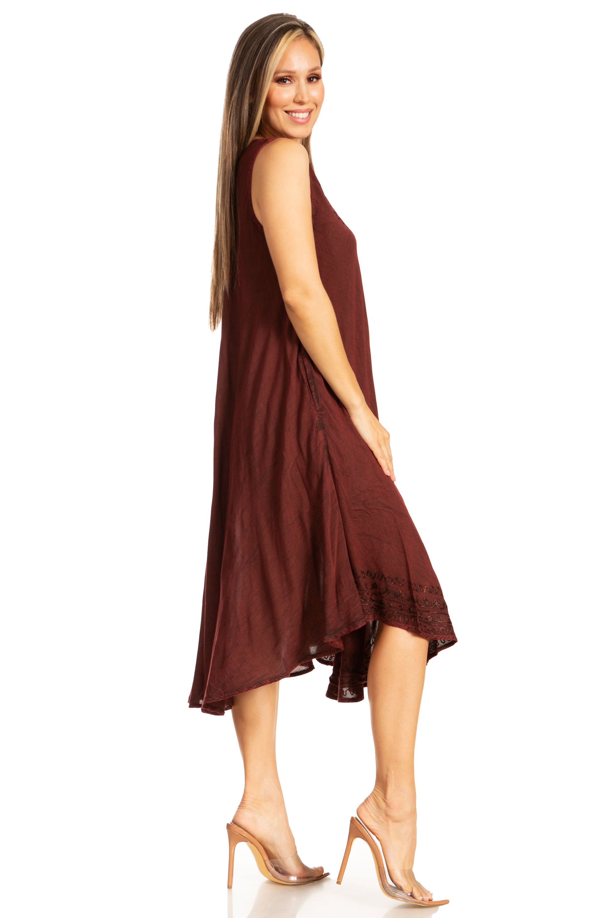 Sakkas Everyday Essentials Caftan Tank Dress / Cover Up - Concordia Style Boutique