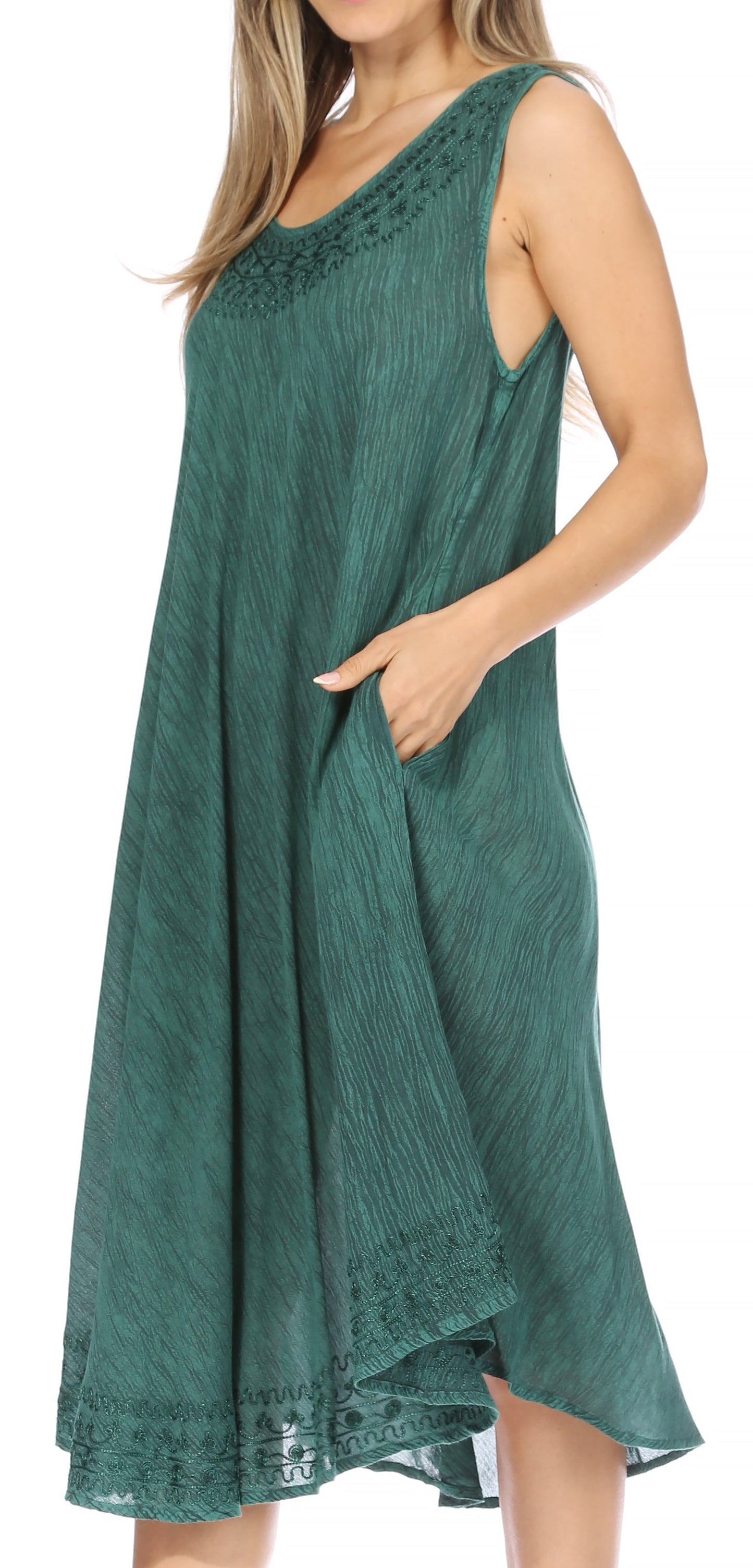 Sakkas Everyday Essentials Caftan Tank Dress / Cover Up - Concordia Style Boutique
