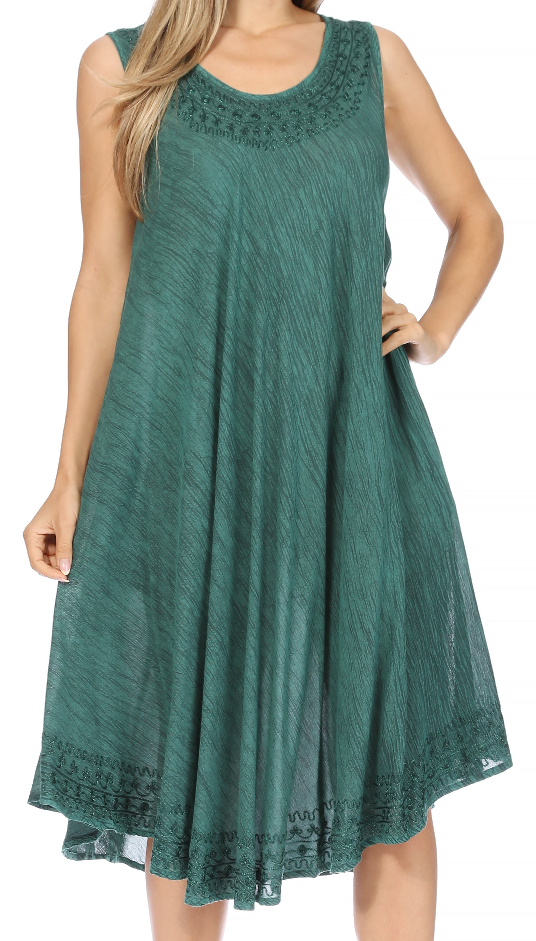 Sakkas Everyday Essentials Caftan Tank Dress / Cover Up - Concordia Style Boutique