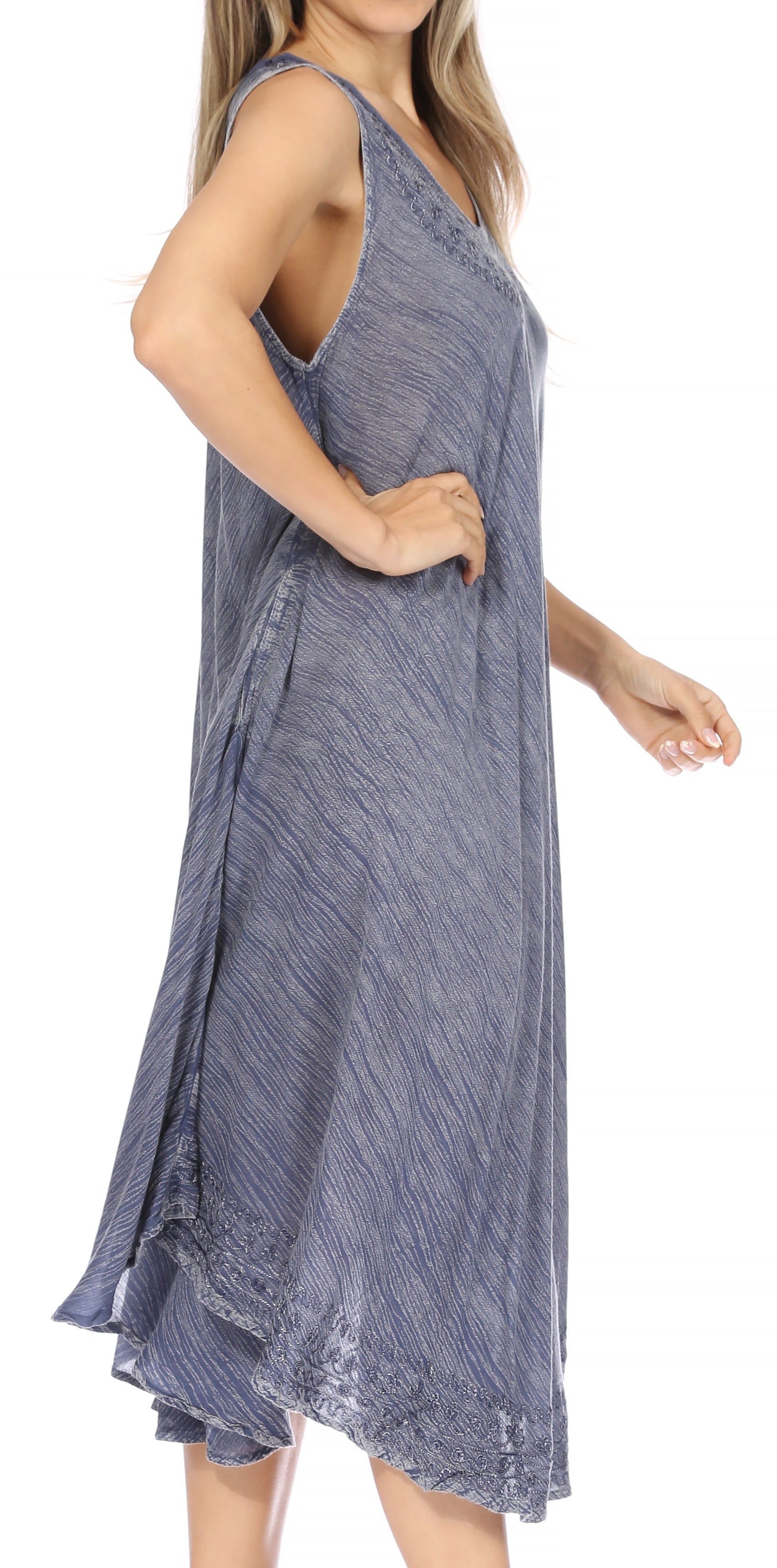 Sakkas Everyday Essentials Caftan Tank Dress / Cover Up - Concordia Style Boutique