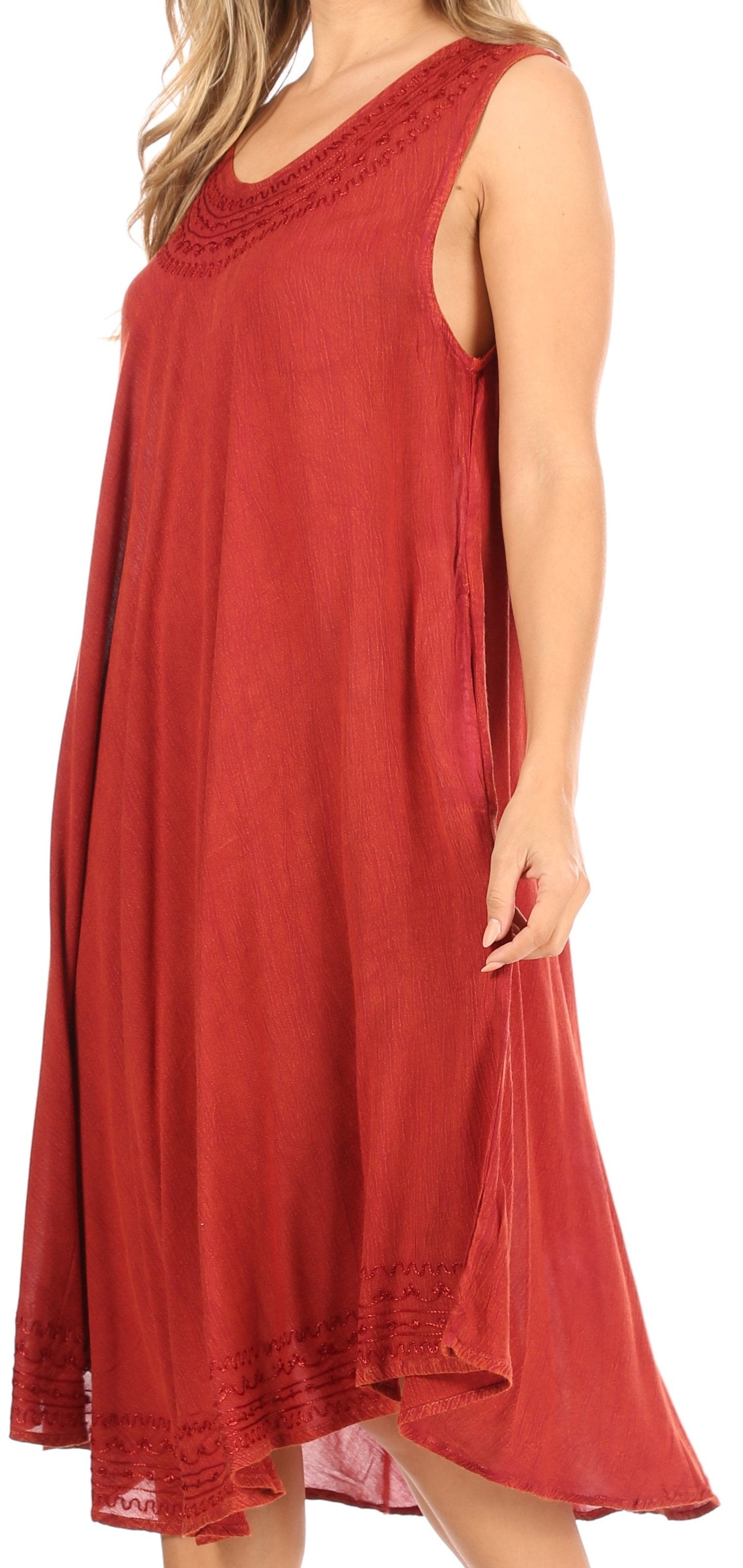 Sakkas Everyday Essentials Caftan Tank Dress / Cover Up - Concordia Style Boutique