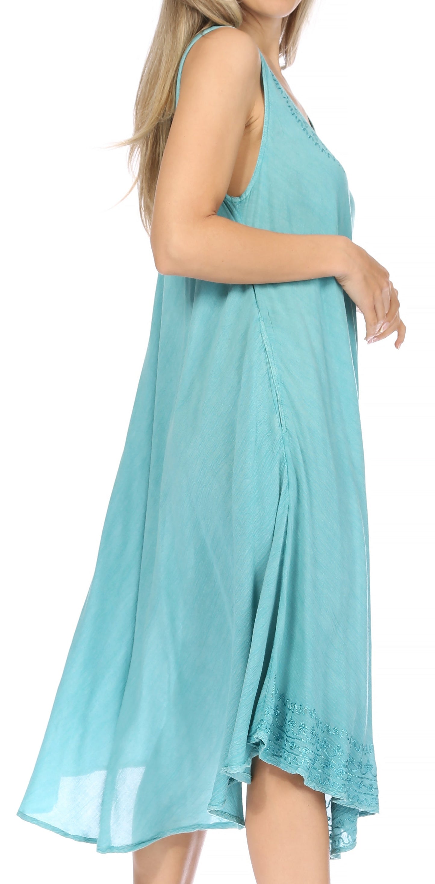 Sakkas Everyday Essentials Caftan Tank Dress / Cover Up - Concordia Style Boutique
