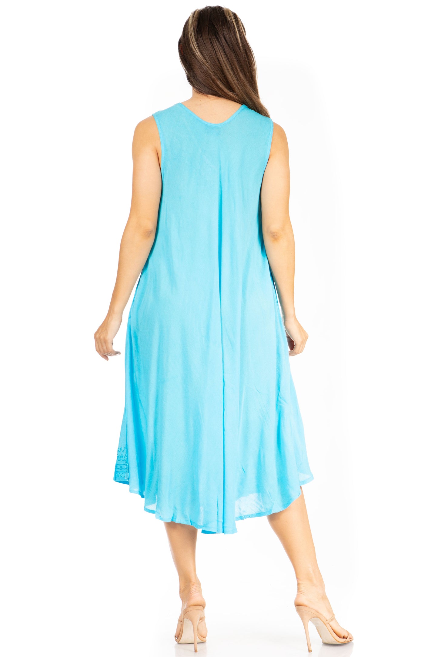 Sakkas Everyday Essentials Caftan Tank Dress / Cover Up - Concordia Style Boutique