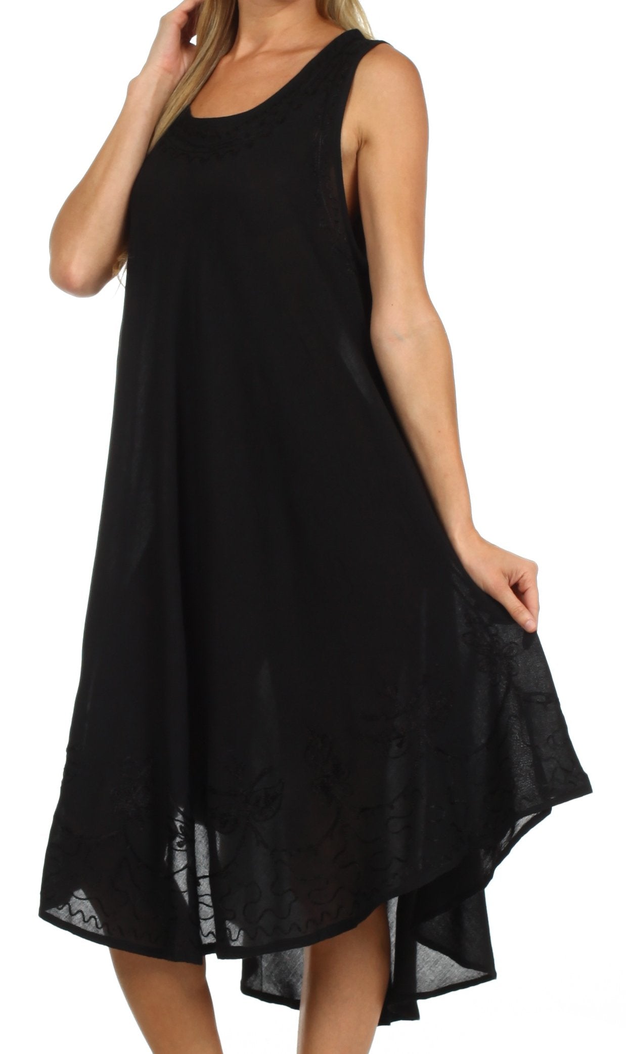 Sakkas Everyday Essentials Caftan Tank Dress / Cover Up - Concordia Style Boutique