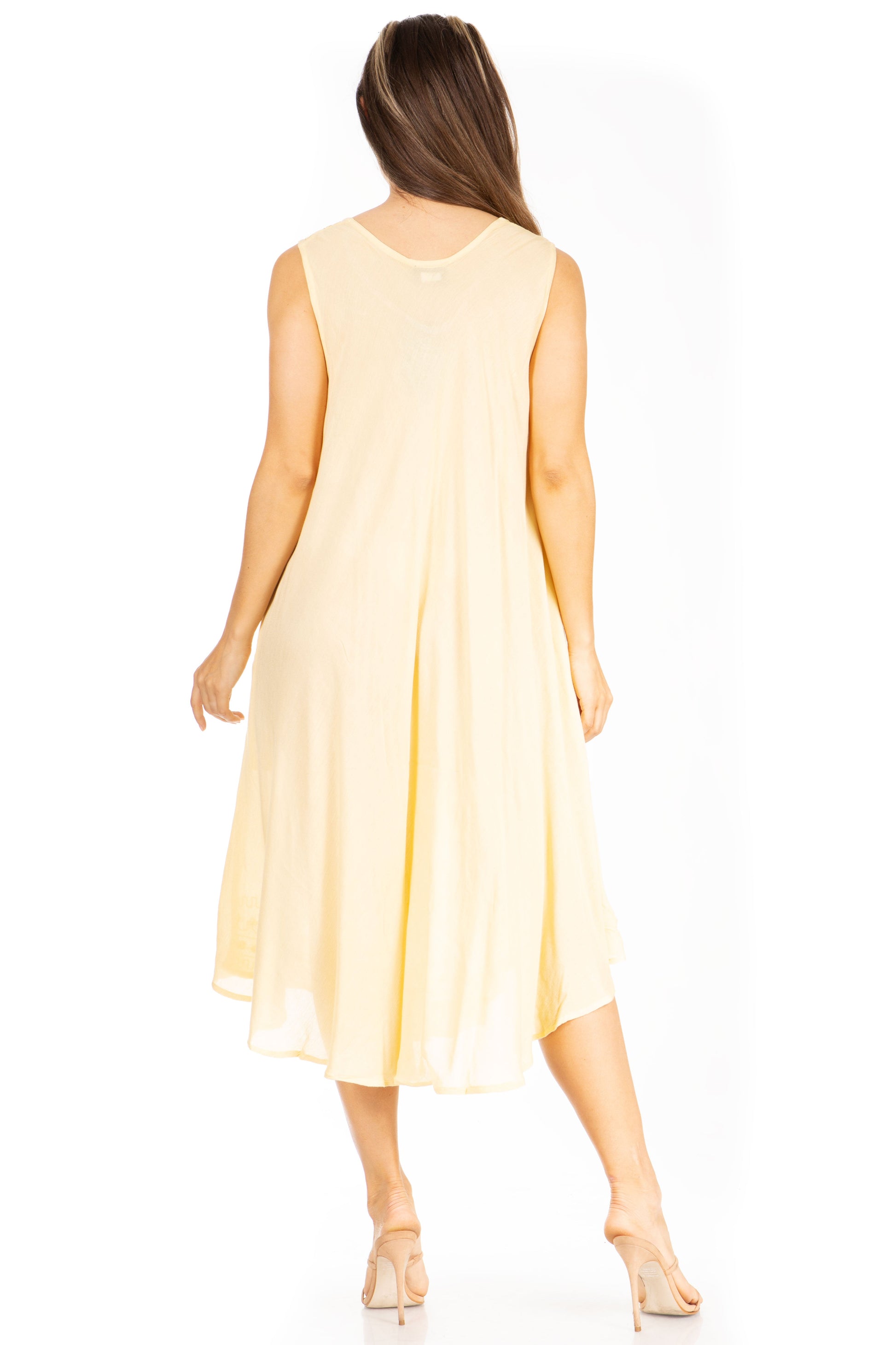 Sakkas Everyday Essentials Caftan Tank Dress / Cover Up - Concordia Style Boutique