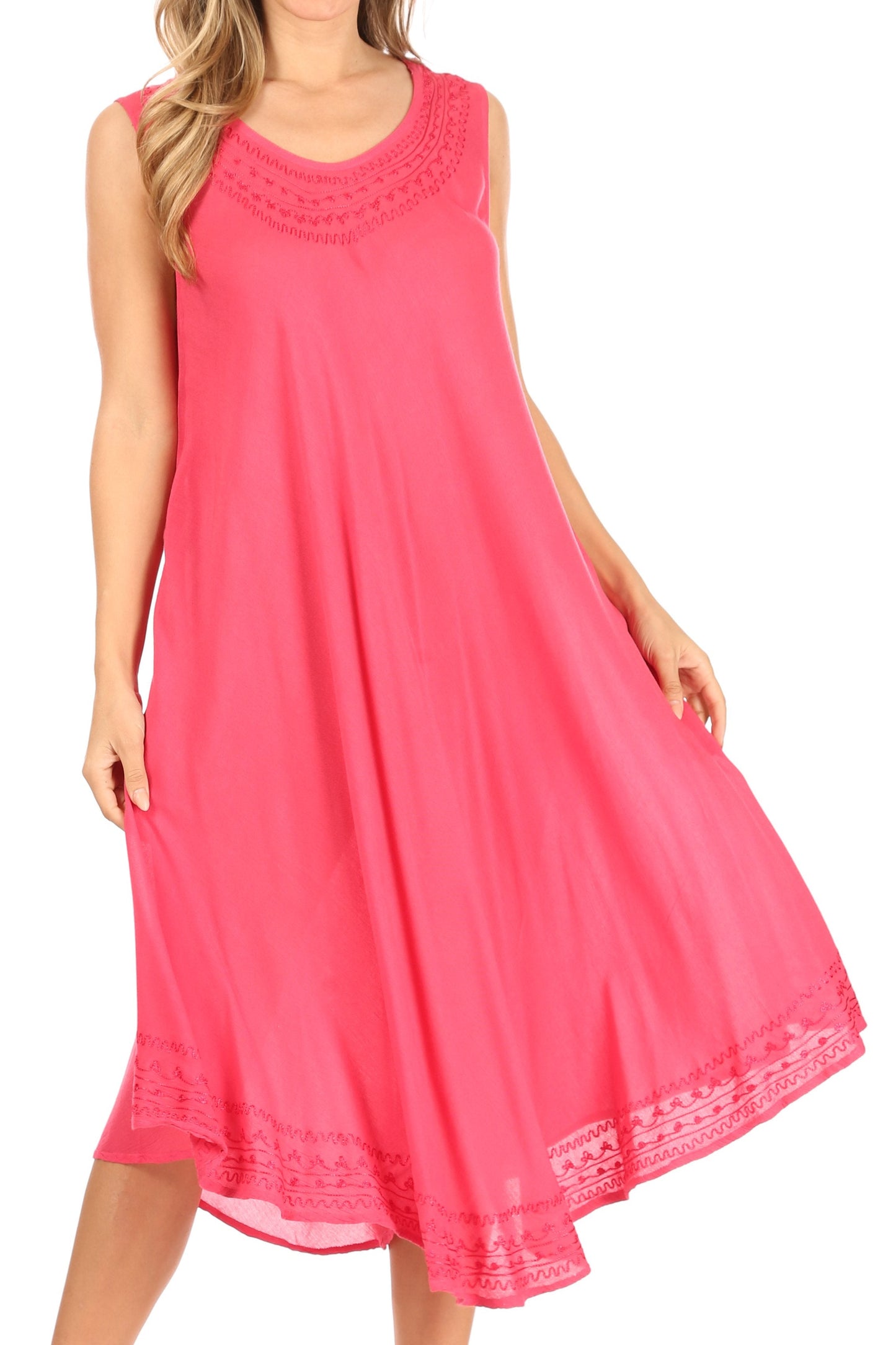 Sakkas Everyday Essentials Caftan Tank Dress / Cover Up - Concordia Style Boutique