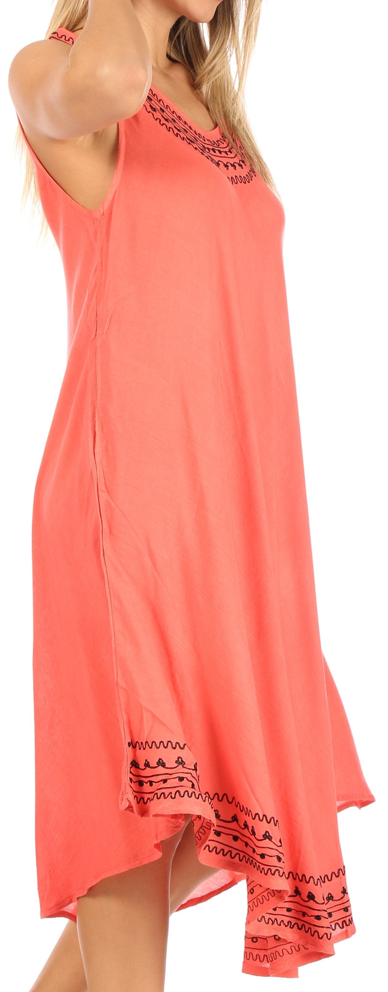 Sakkas Everyday Essentials Caftan Tank Dress / Cover Up - Concordia Style Boutique