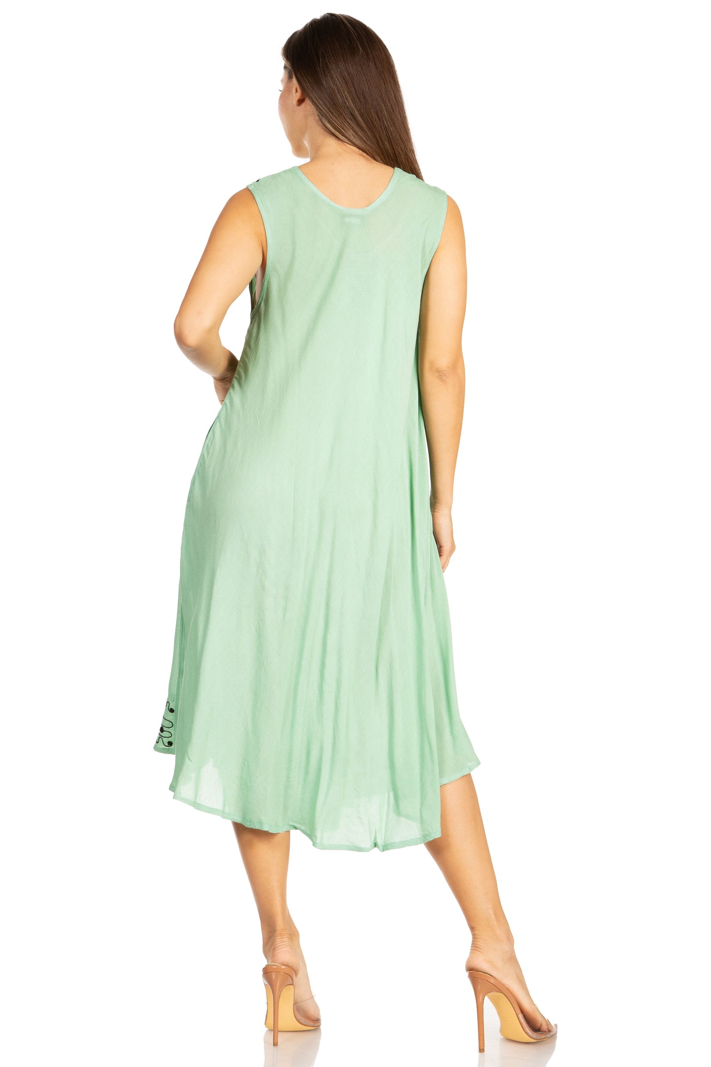 Sakkas Everyday Essentials Caftan Tank Dress / Cover Up - Concordia Style Boutique