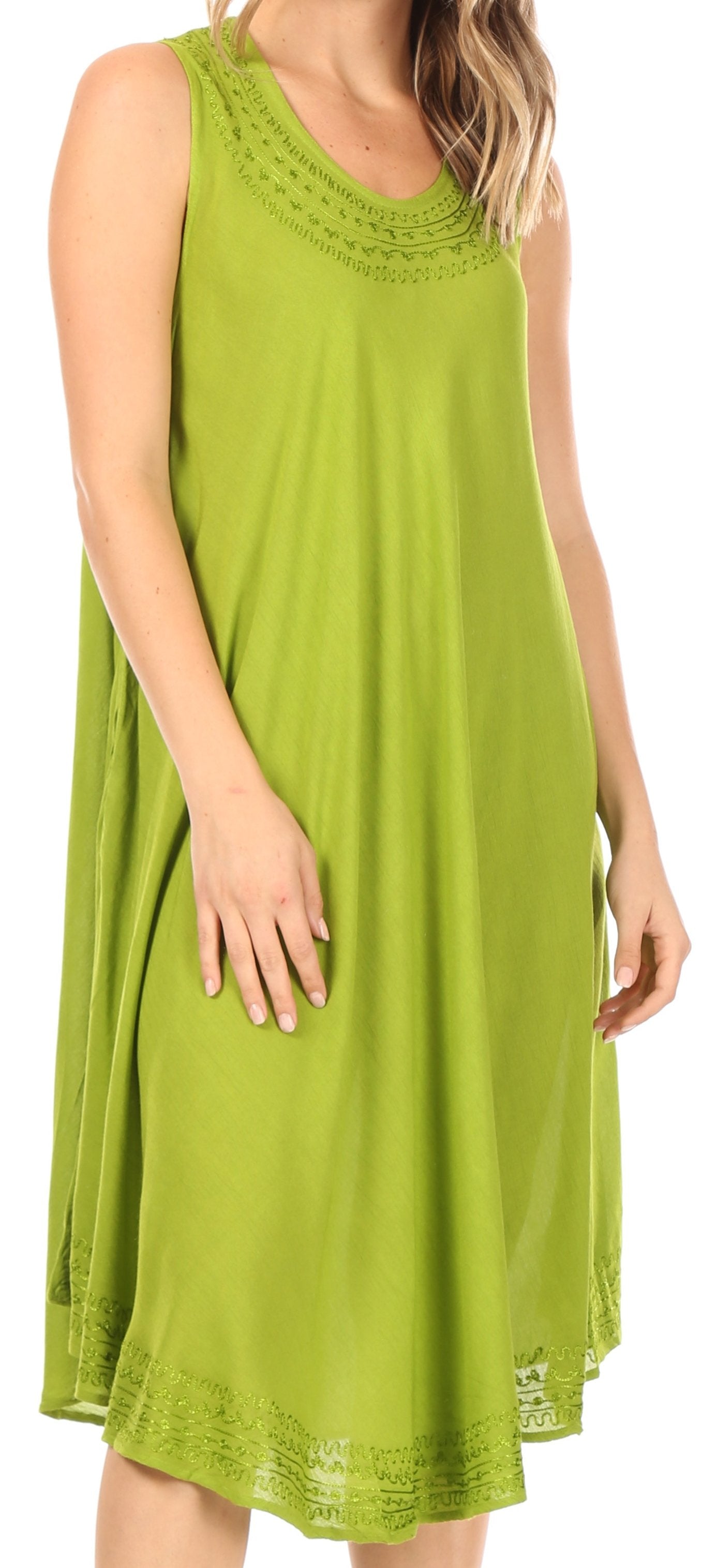 Sakkas Everyday Essentials Caftan Tank Dress / Cover Up - Concordia Style Boutique