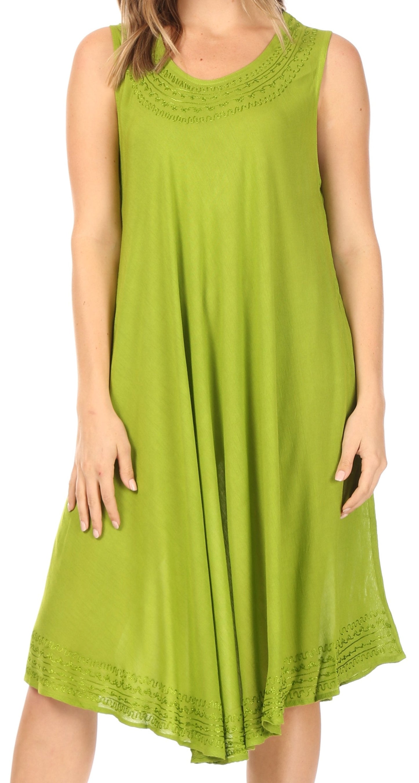 Sakkas Everyday Essentials Caftan Tank Dress / Cover Up - Concordia Style Boutique