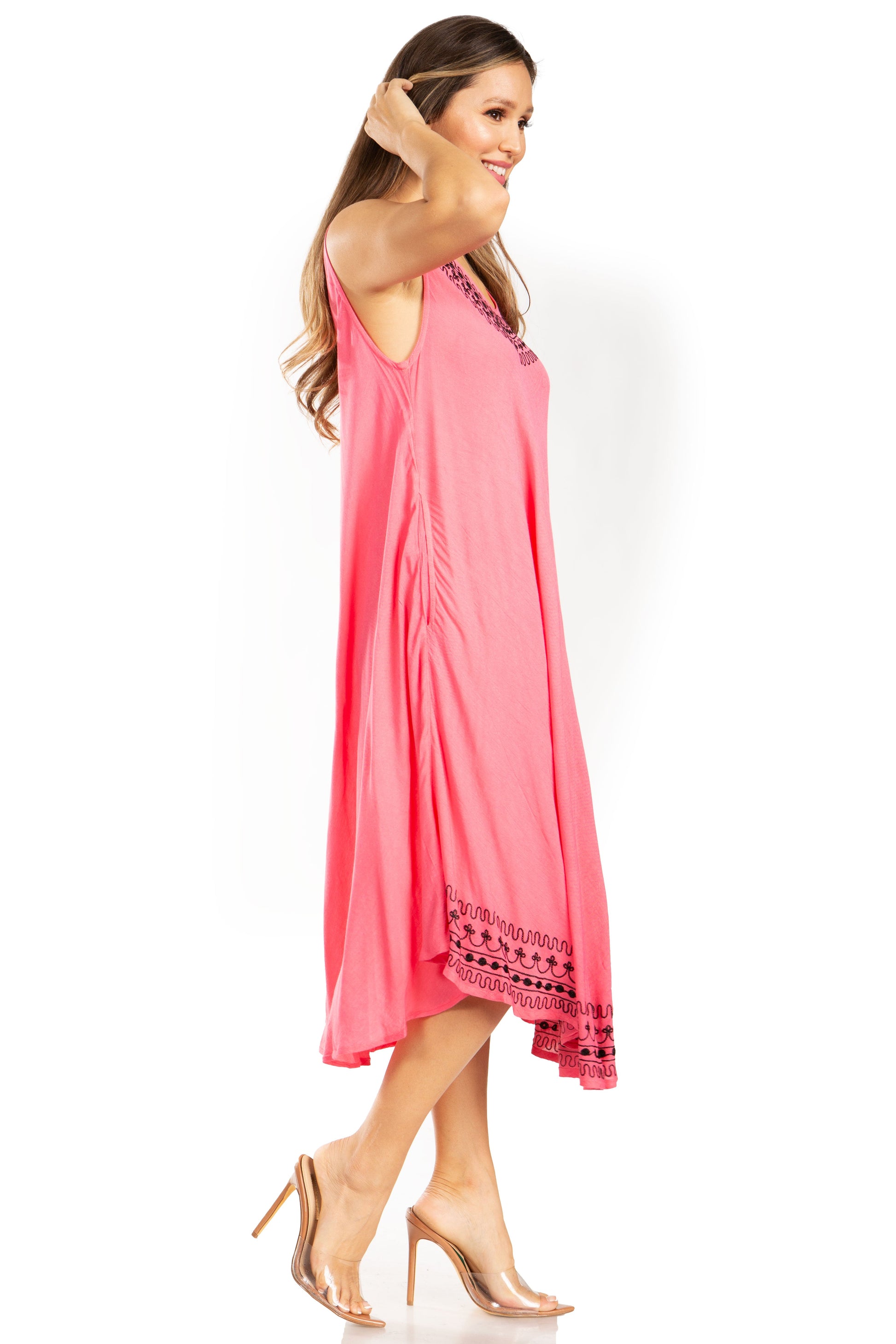 Sakkas Everyday Essentials Caftan Tank Dress / Cover Up - Concordia Style Boutique