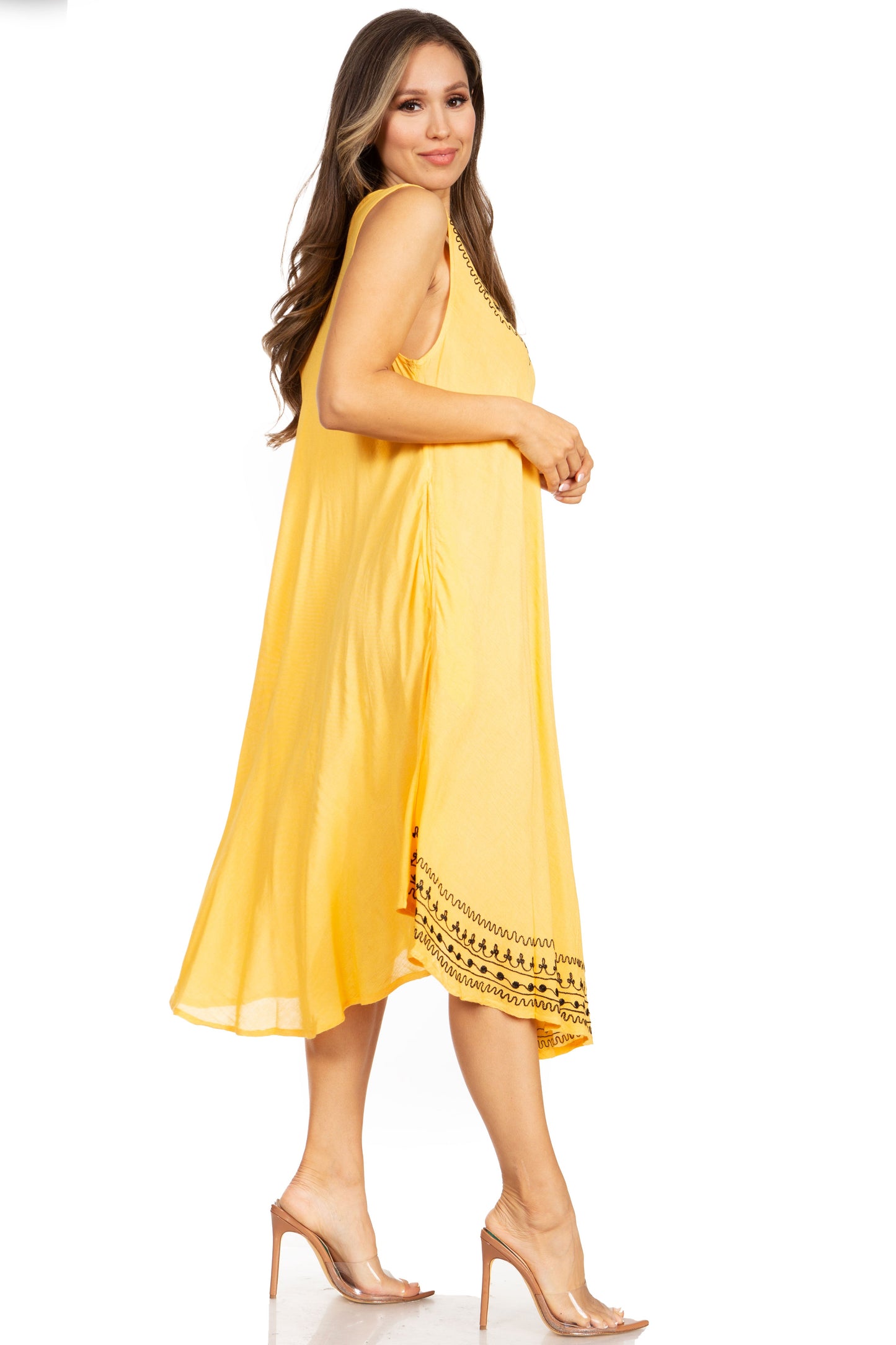 Sakkas Everyday Essentials Caftan Tank Dress / Cover Up - Concordia Style Boutique