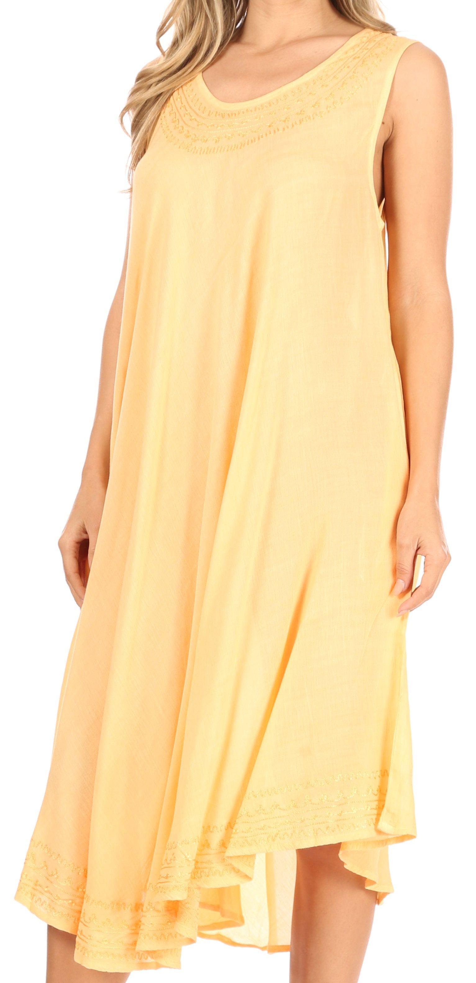 Sakkas Everyday Essentials Caftan Tank Dress / Cover Up - Concordia Style Boutique