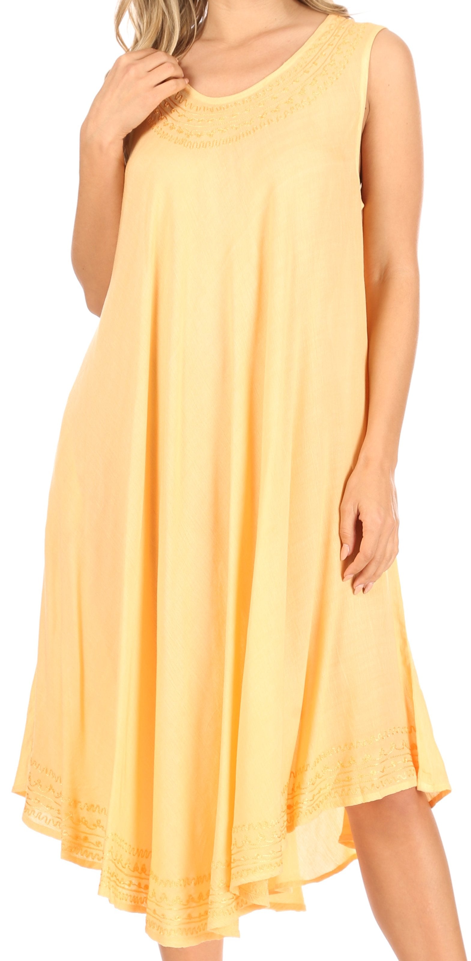 Sakkas Everyday Essentials Caftan Tank Dress / Cover Up - Concordia Style Boutique