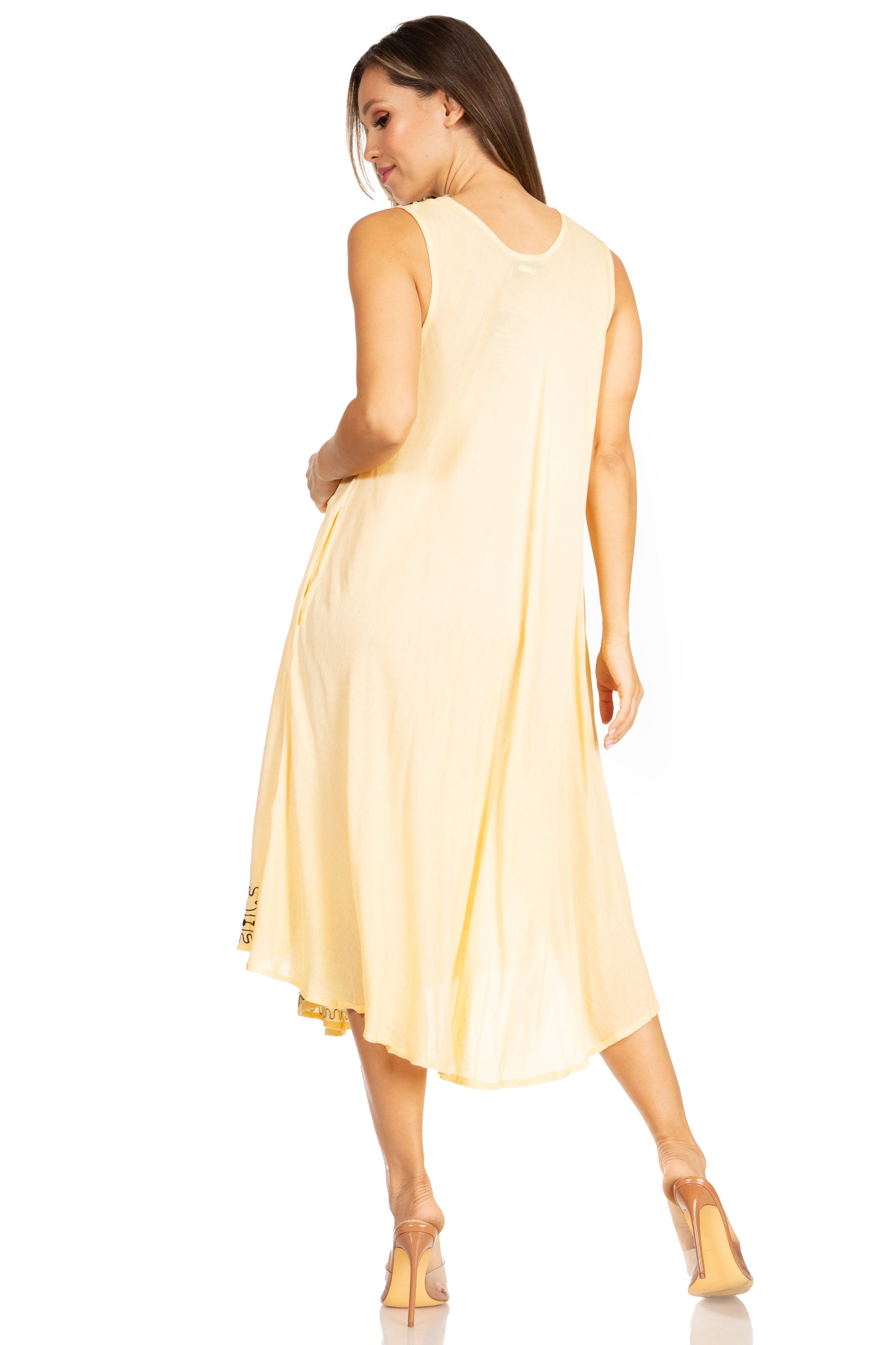 Sakkas Everyday Essentials Caftan Tank Dress / Cover Up - Concordia Style Boutique
