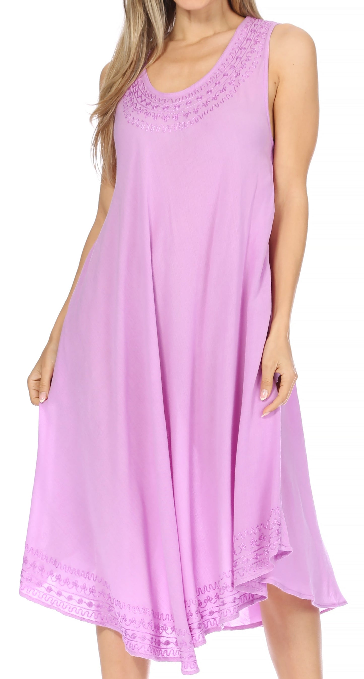 Sakkas Everyday Essentials Caftan Tank Dress / Cover Up - Concordia Style Boutique