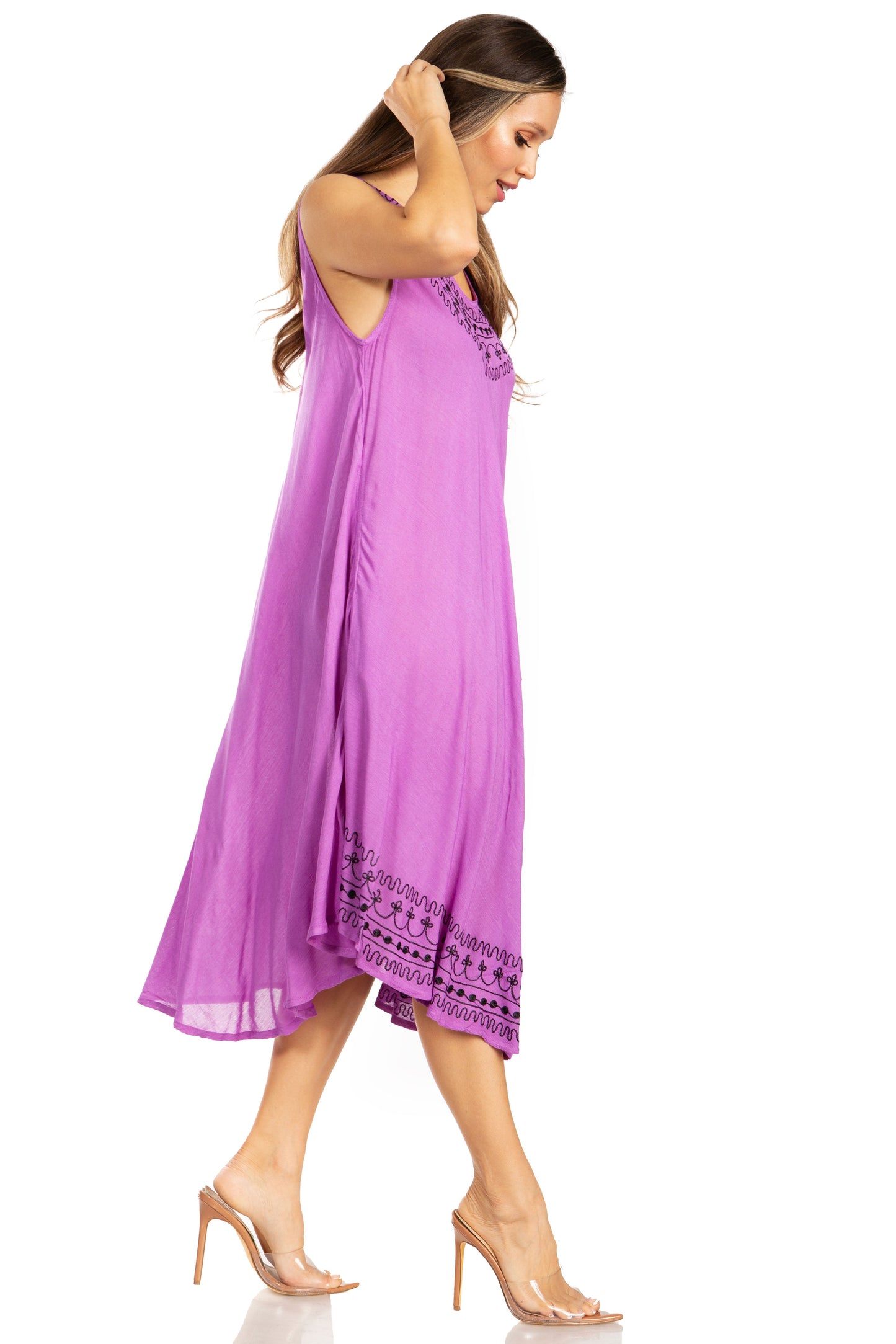 Sakkas Everyday Essentials Caftan Tank Dress / Cover Up - Concordia Style Boutique