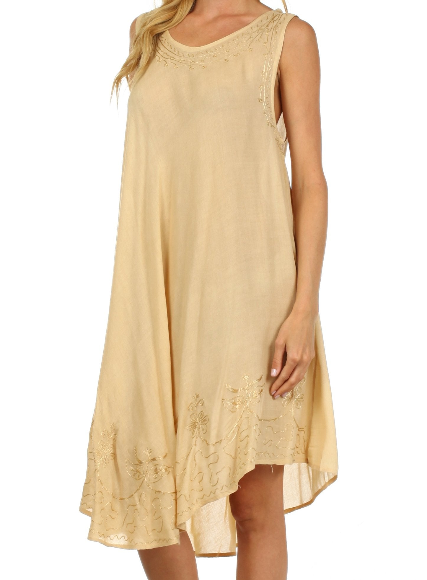 Sakkas Everyday Essentials Caftan Tank Dress / Cover Up - Concordia Style Boutique