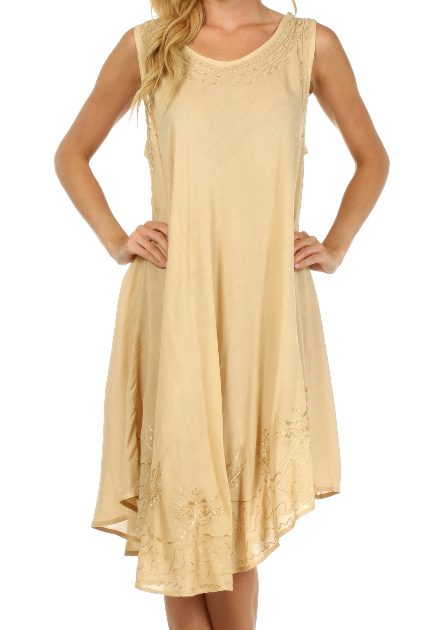Sakkas Everyday Essentials Caftan Tank Dress / Cover Up - Concordia Style Boutique
