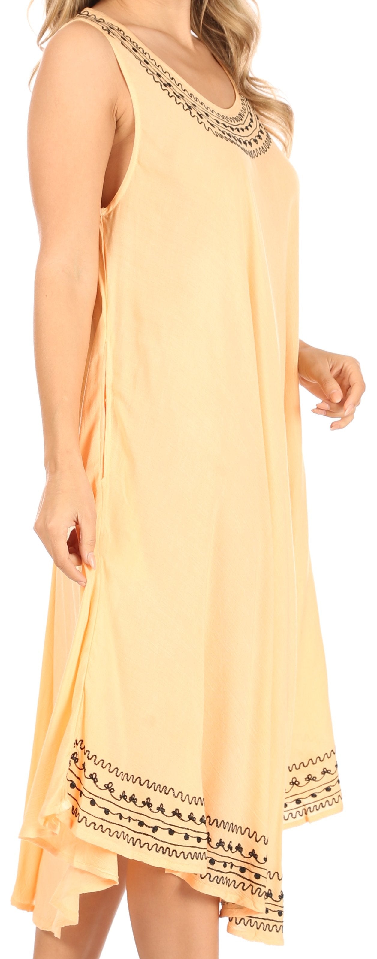 Sakkas Everyday Essentials Caftan Tank Dress / Cover Up - Concordia Style Boutique