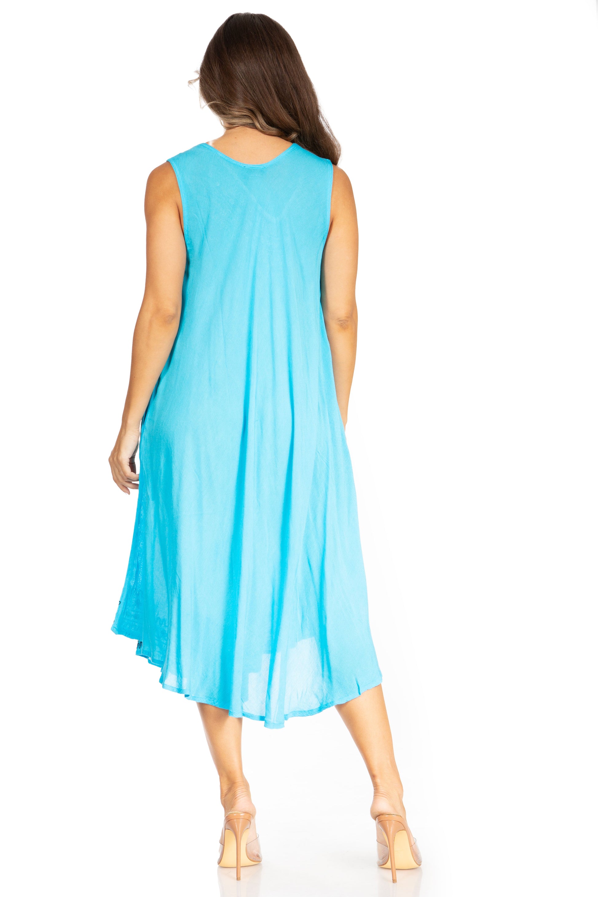 Sakkas Everyday Essentials Caftan Tank Dress / Cover Up - Concordia Style Boutique