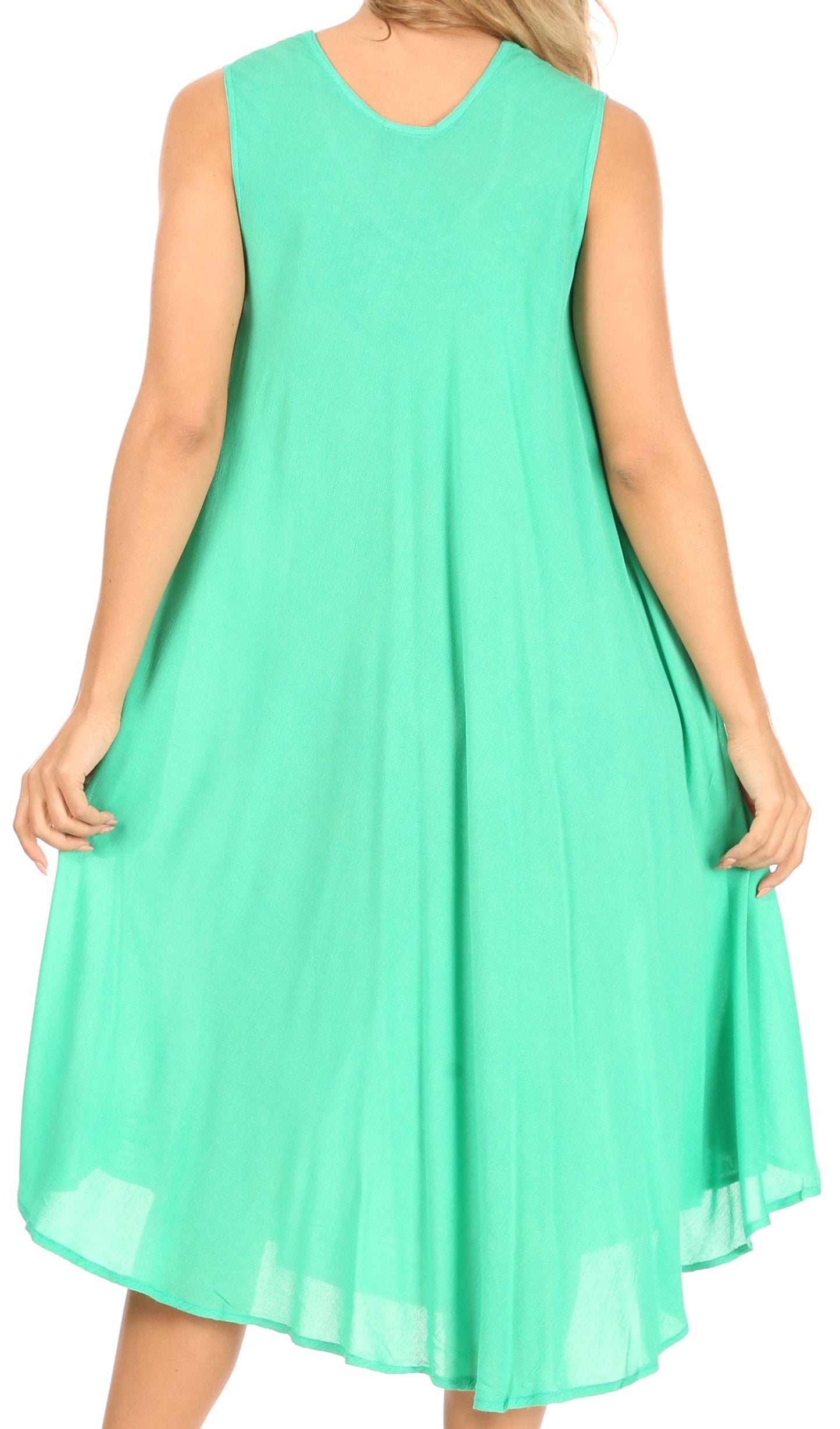 Sakkas Everyday Essentials Caftan Tank Dress / Cover Up - Concordia Style Boutique