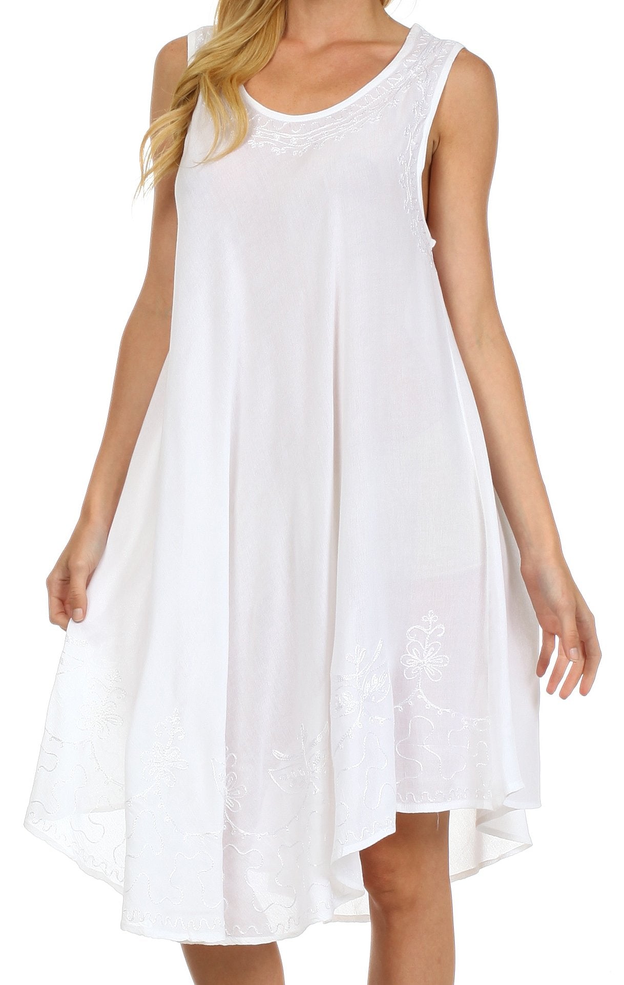 Sakkas Everyday Essentials Caftan Tank Dress / Cover Up - Concordia Style Boutique