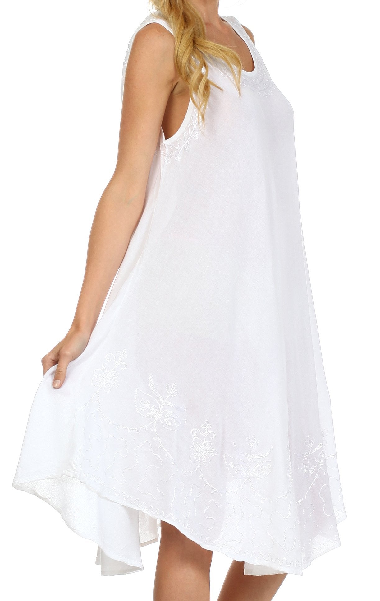 Sakkas Everyday Essentials Caftan Tank Dress / Cover Up - Concordia Style Boutique