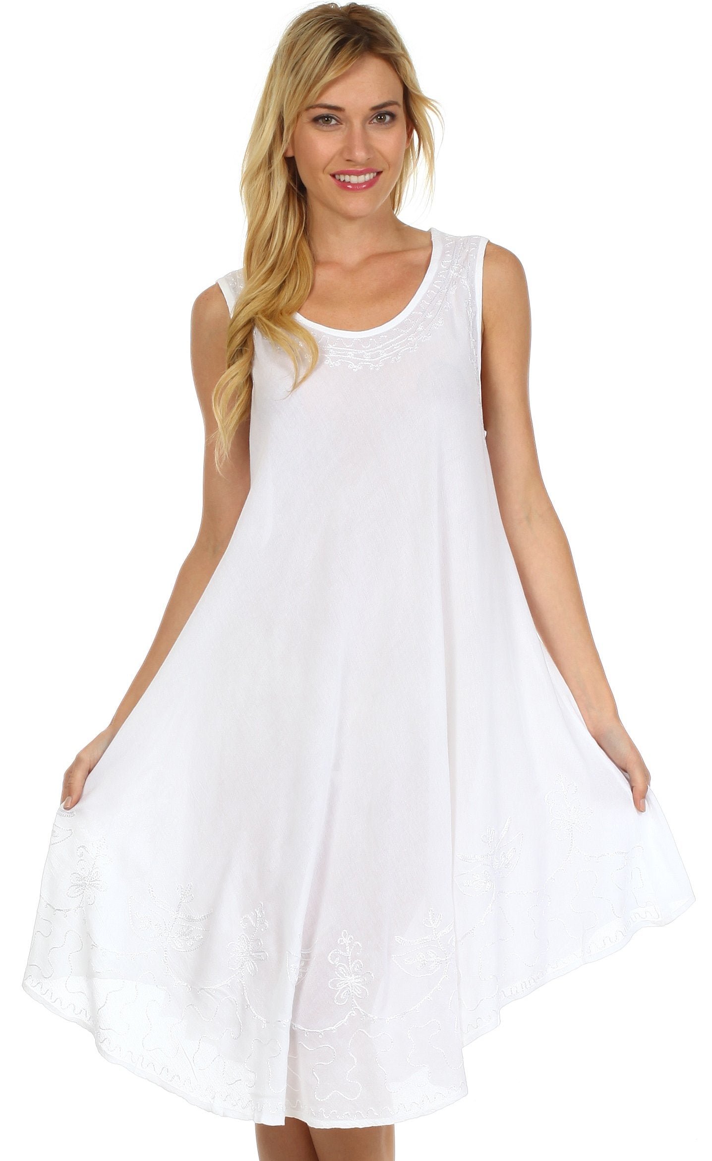 Sakkas Everyday Essentials Caftan Tank Dress / Cover Up - Concordia Style Boutique