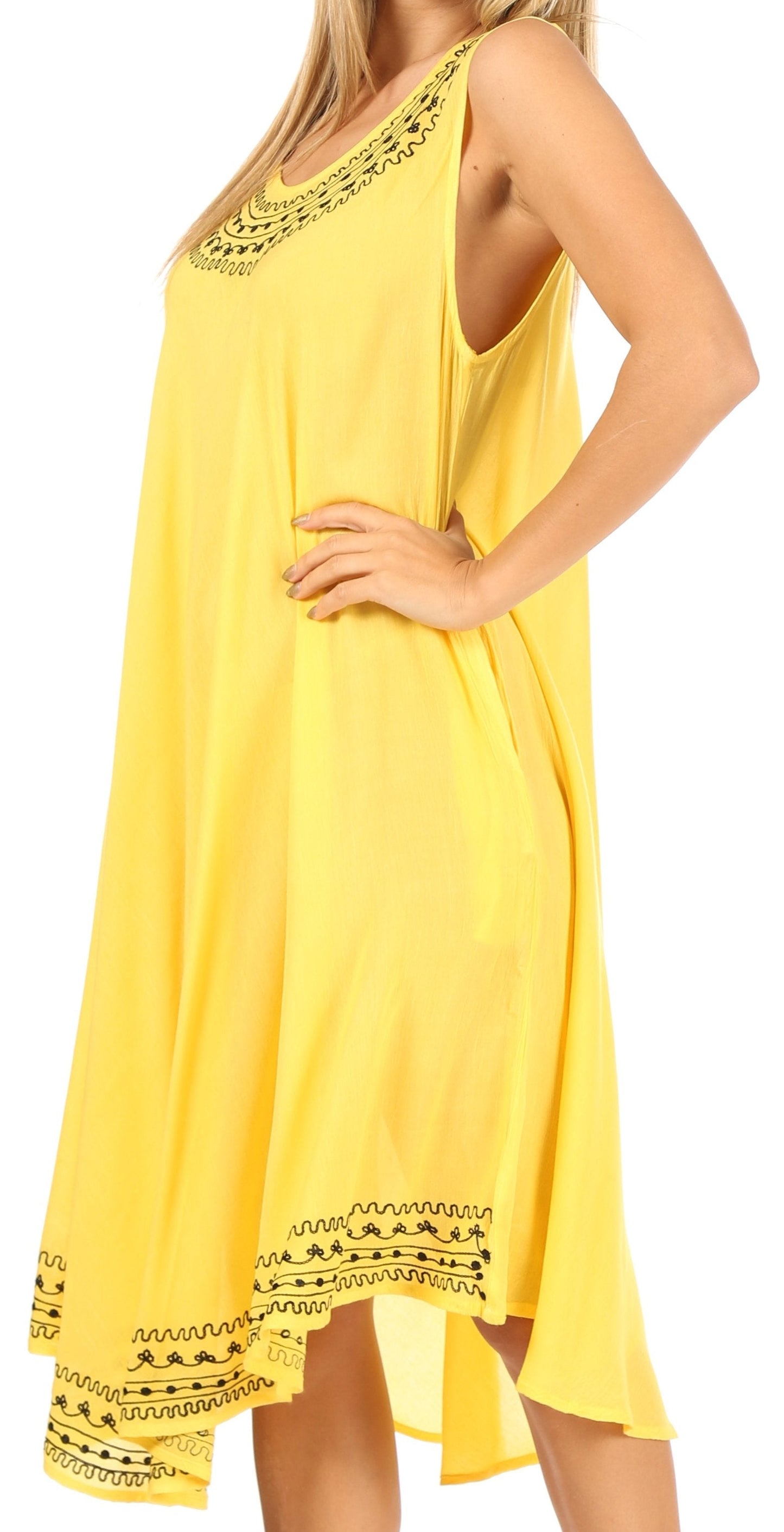 Sakkas Everyday Essentials Caftan Tank Dress / Cover Up - Concordia Style Boutique
