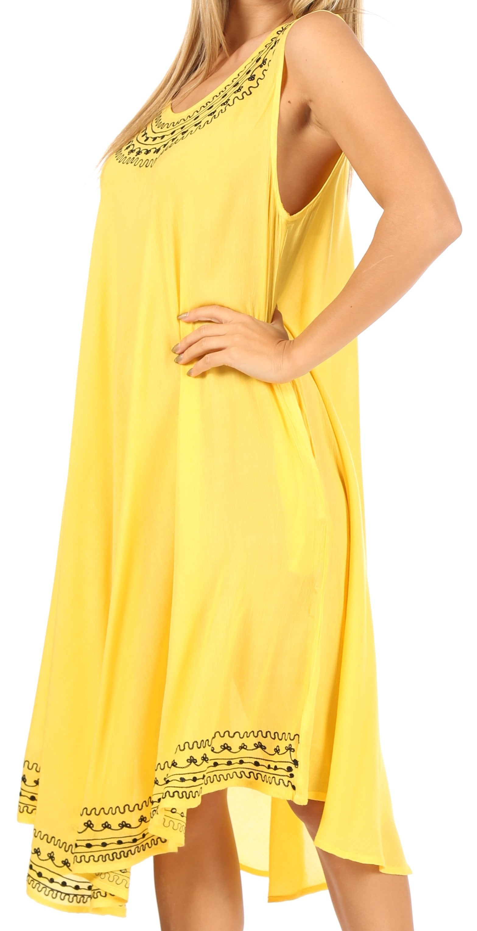 Sakkas Everyday Essentials Caftan Tank Dress / Cover Up - Concordia Style Boutique