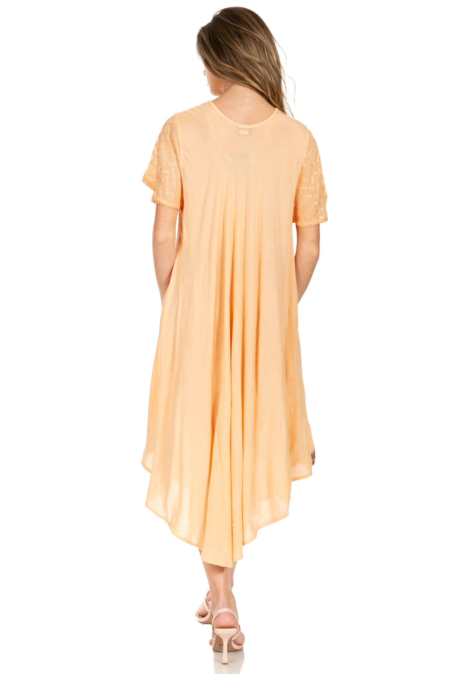 Sakkas Watercolor Palm Tree Tank Caftan Dress - Concordia Style Boutique
