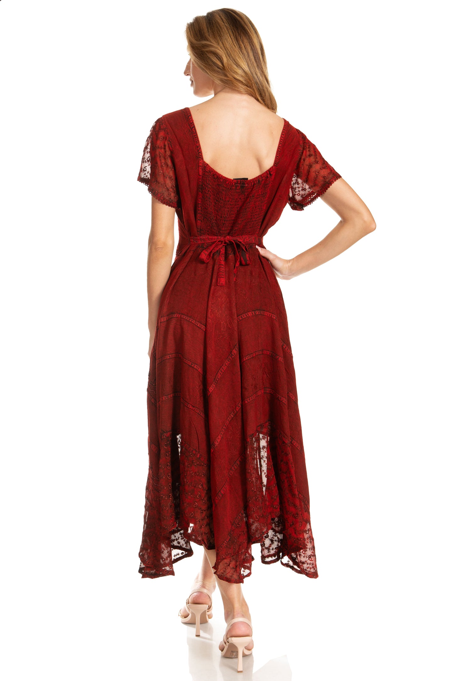 Sakkas Marigold Embroidered Fairy Dress - Concordia Style Boutique