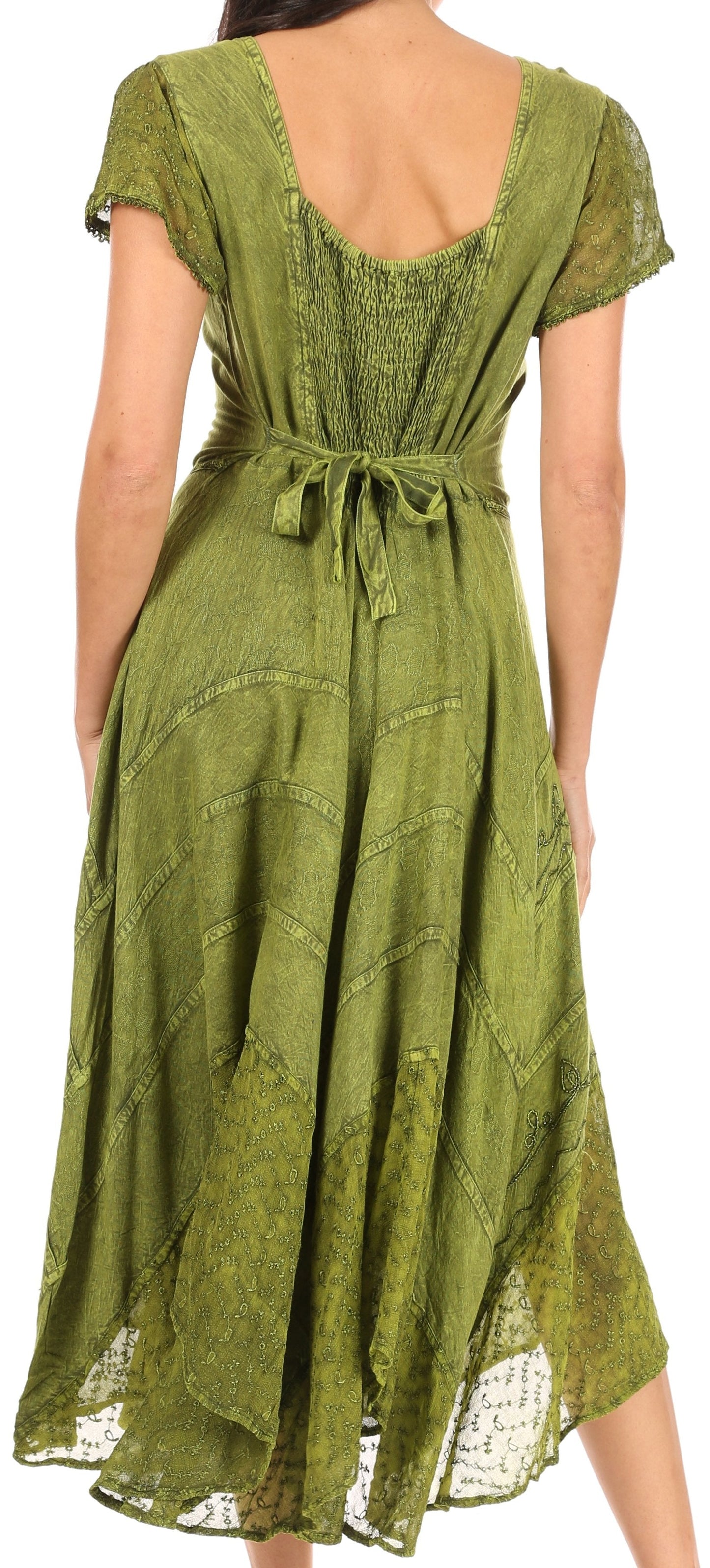 Sakkas Marigold Embroidered Fairy Dress - Concordia Style Boutique