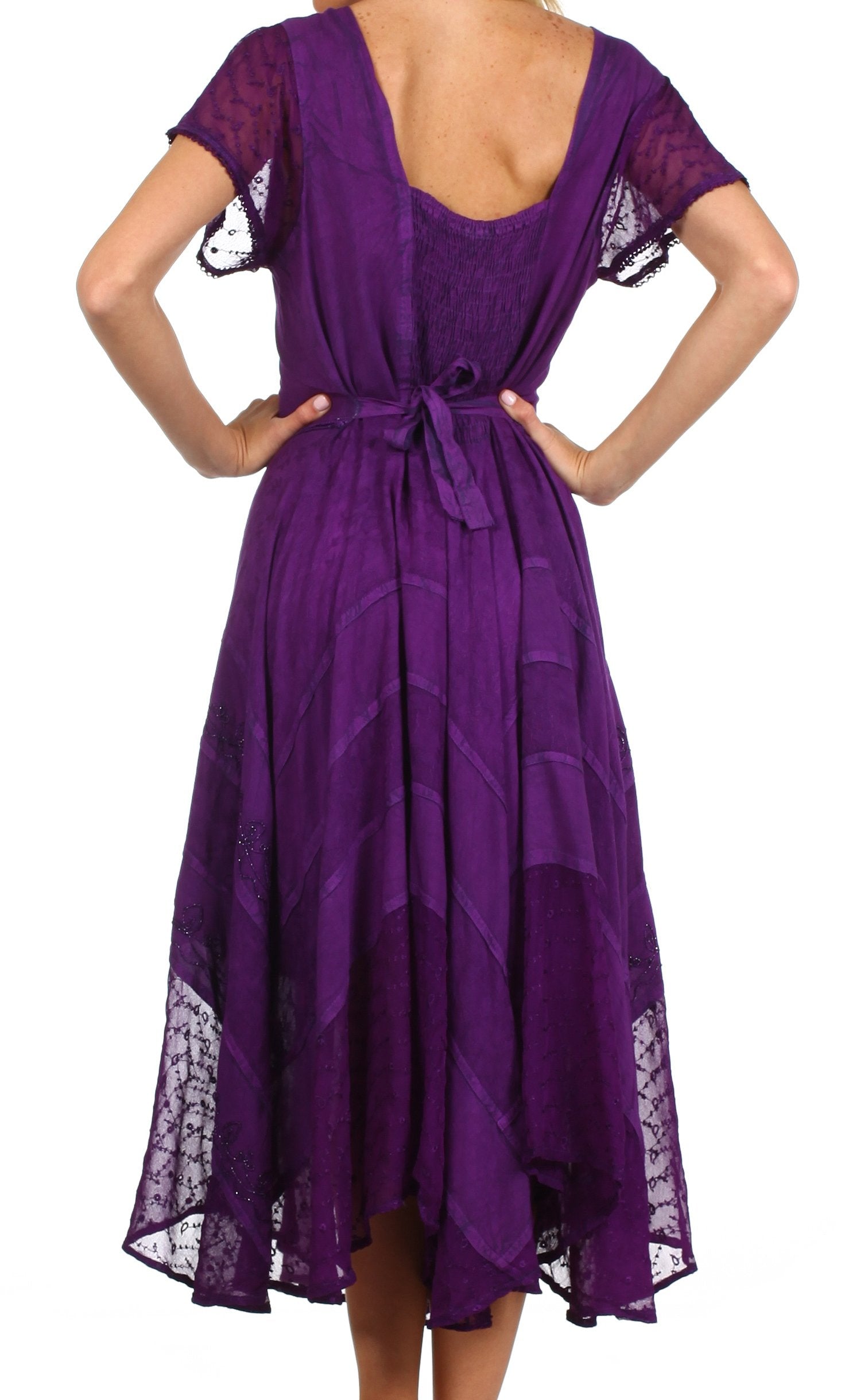 Sakkas Marigold Embroidered Fairy Dress - Concordia Style Boutique