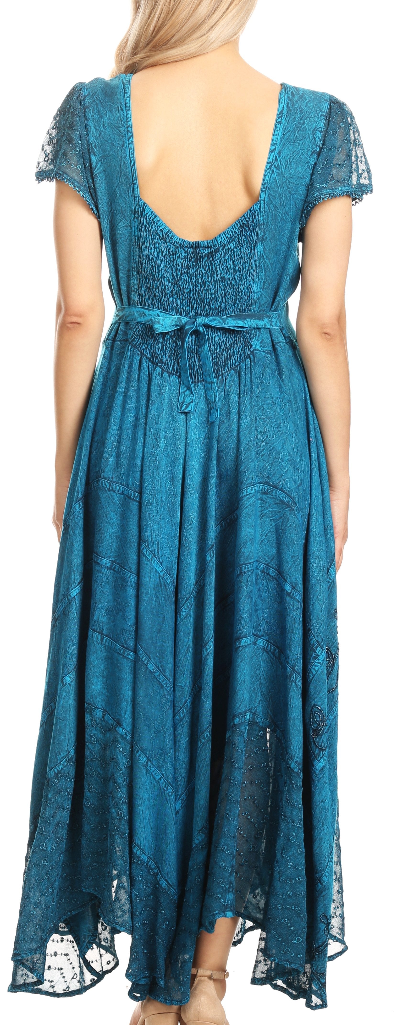Sakkas Marigold Embroidered Fairy Dress - Concordia Style Boutique