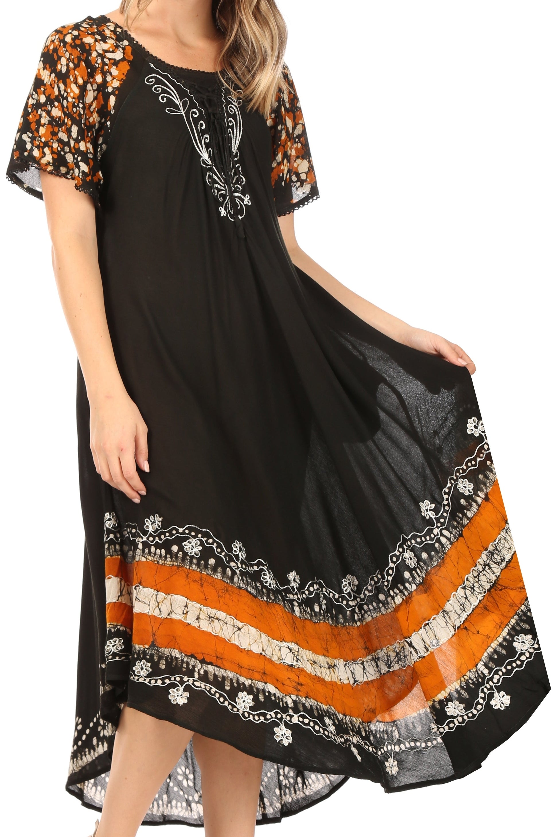 Sakkas Sara Batik CaftanTank Dress / Cover Up - Concordia Style Boutique