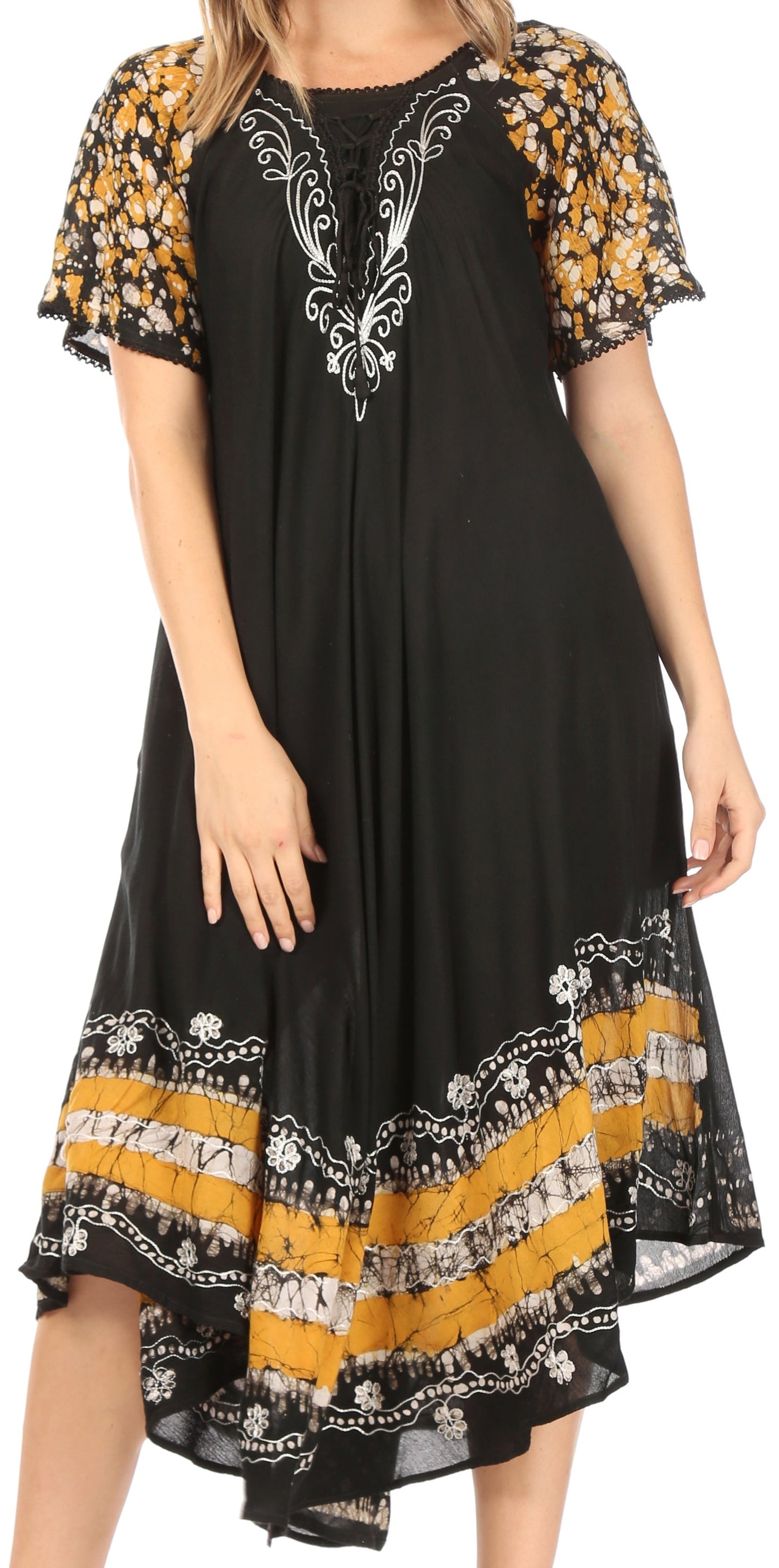 Sakkas Sara Batik CaftanTank Dress / Cover Up - Concordia Style Boutique